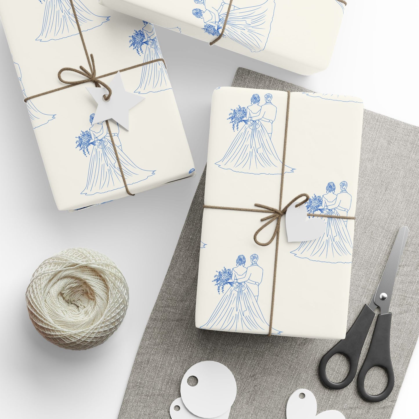 Mr and Mrs Wedding Gift Wrap