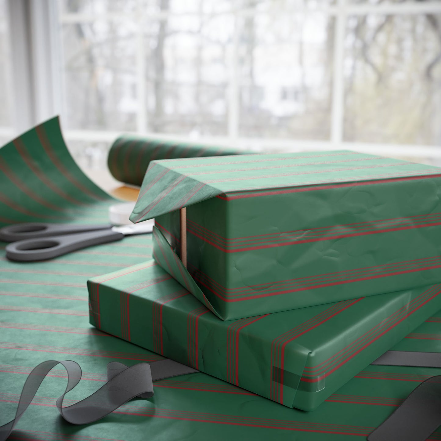 Elegant Green & Red Holiday