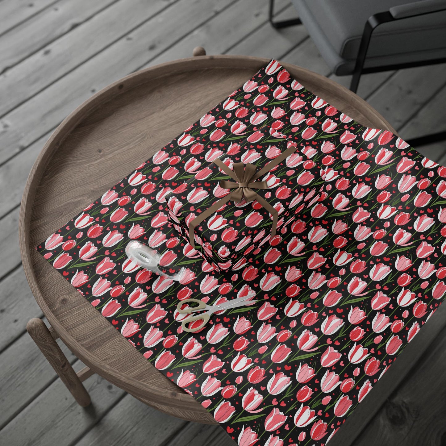 Elegant Pink Tulip Wrapping Paper