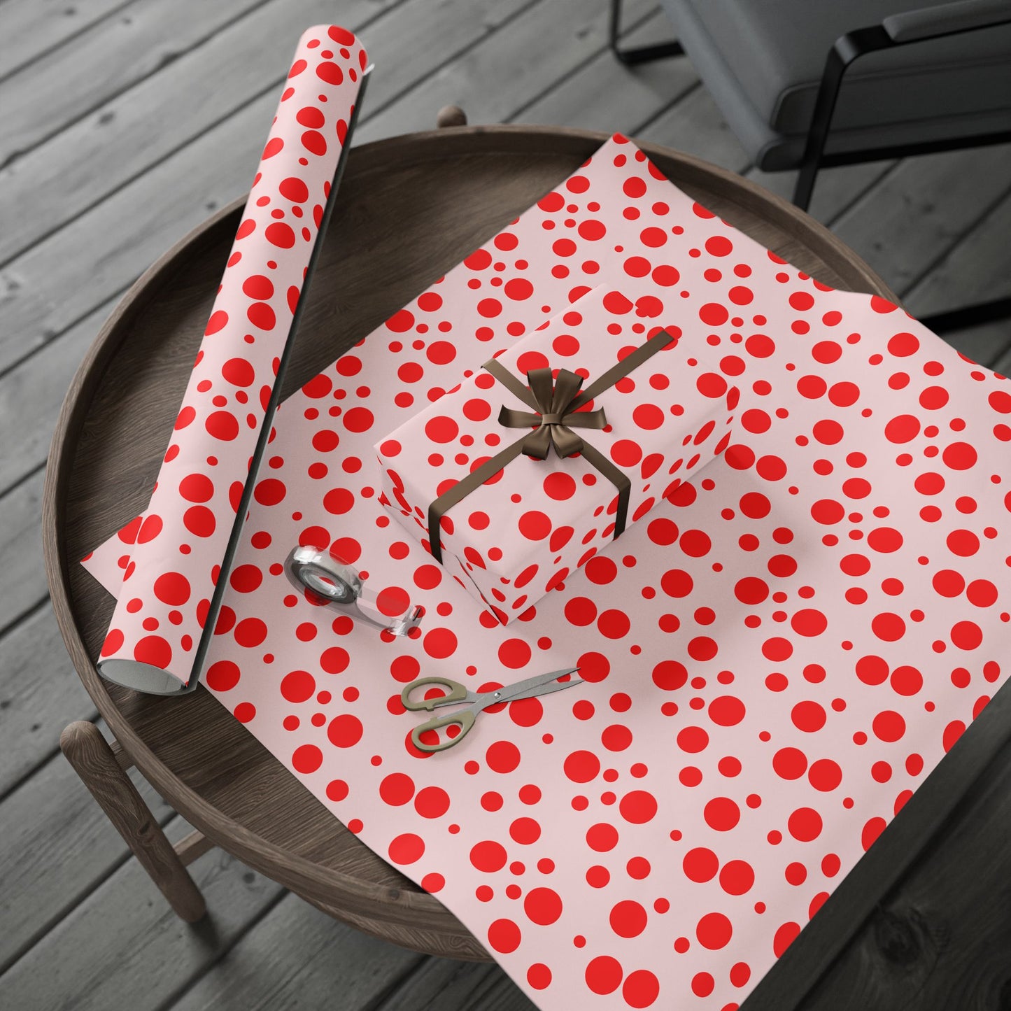 Polka Party – Playful Pink & Red Wrap