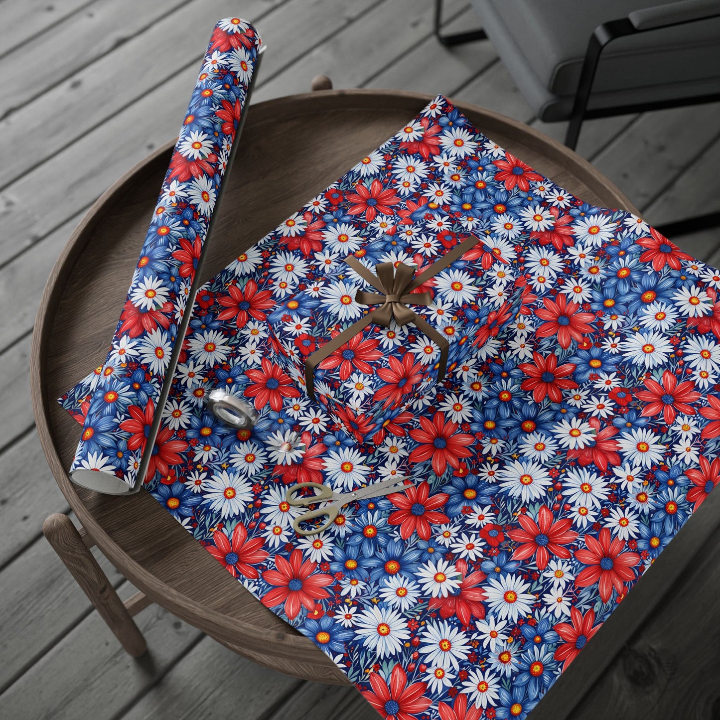 Red White Blue Daisies