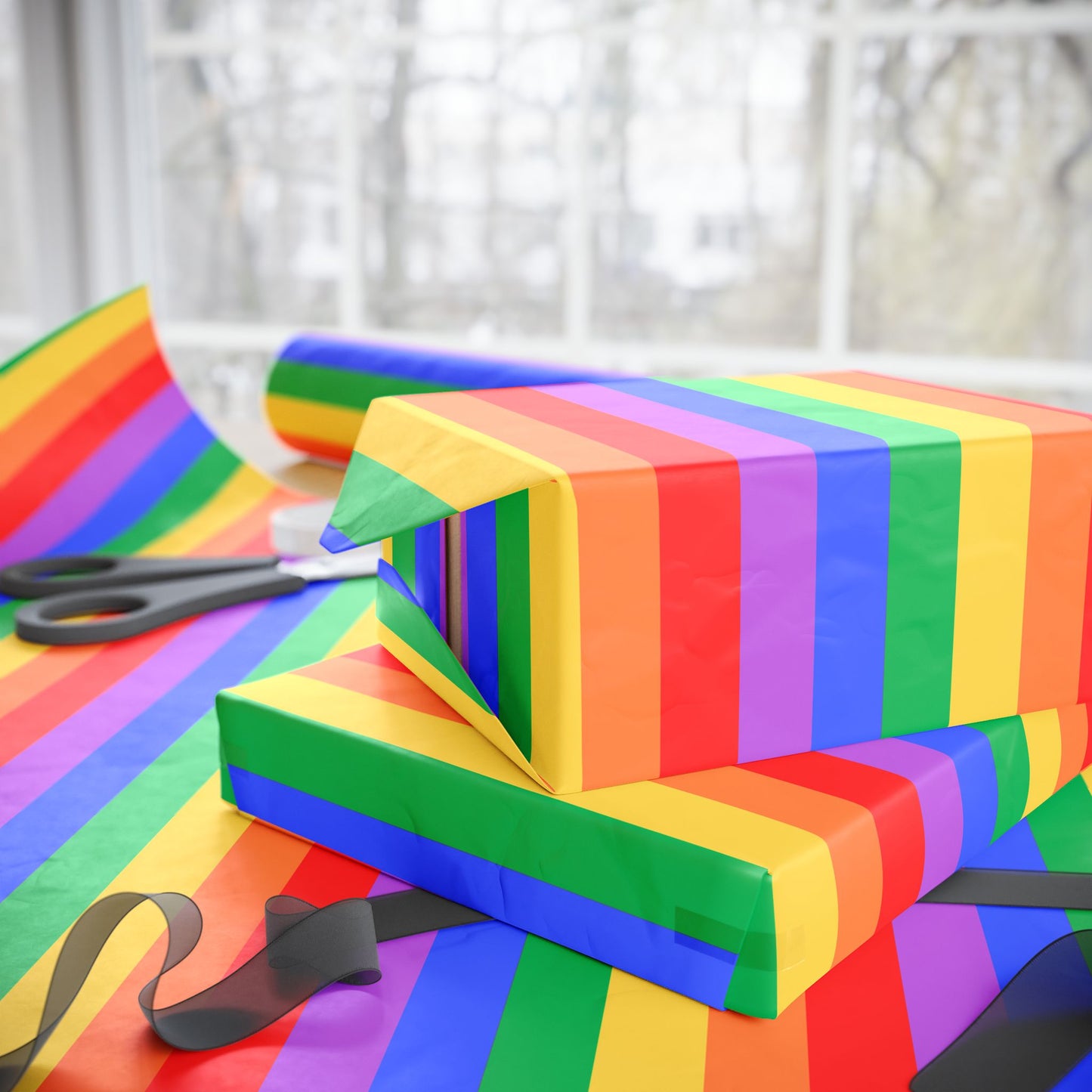 LGBTQ+ Rainbow Color Gift Wrap