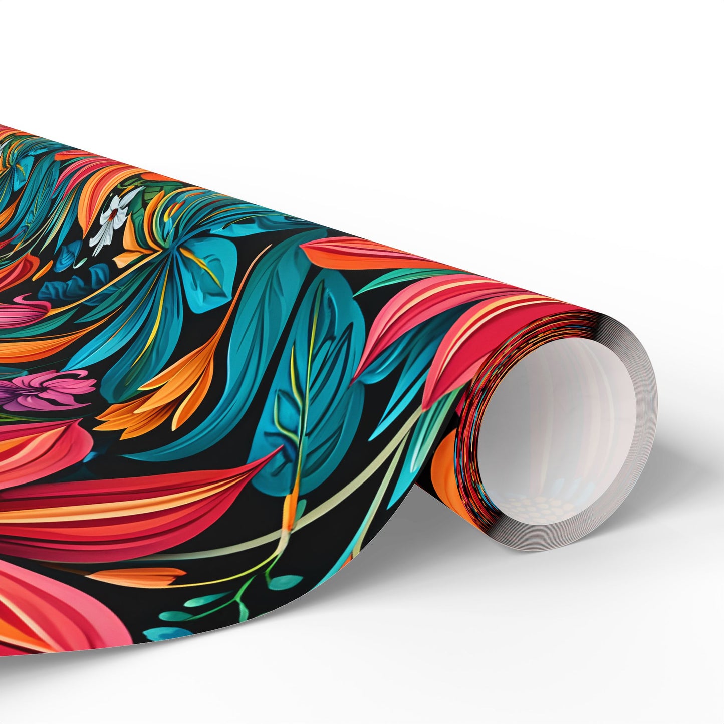 Botanical Bright Floral Design Gift Wrap for Birthdays