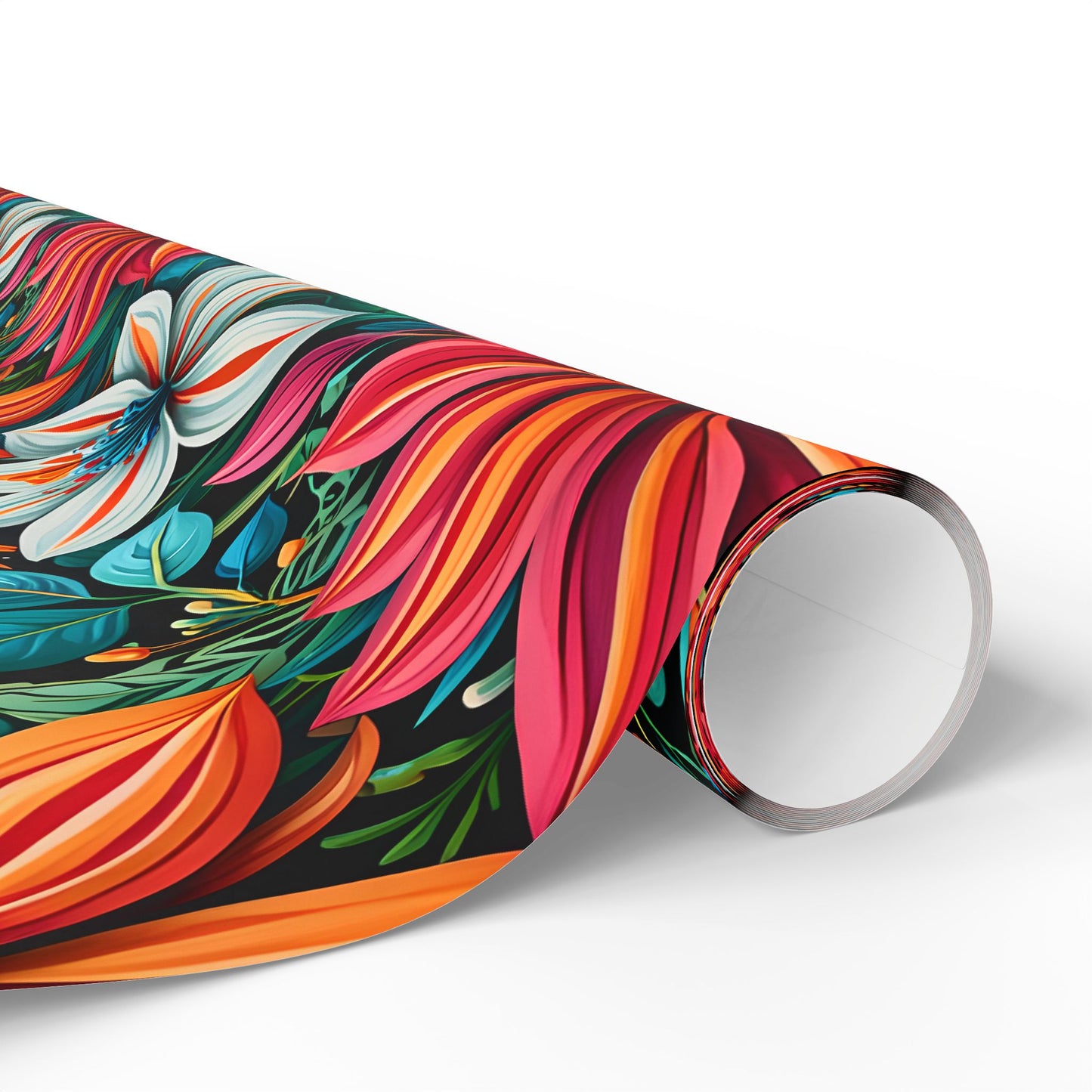 Botanical Bright Floral Design Gift Wrap for Birthdays