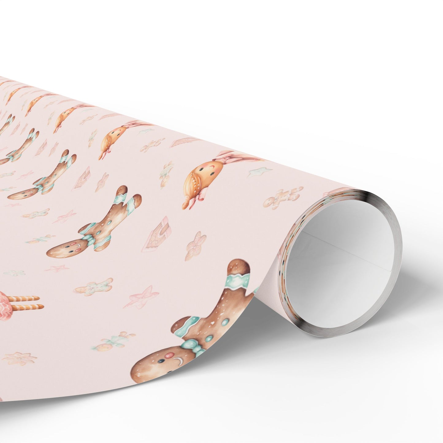 Sugar & Spice Parade – Gingerbread Girl and Boy Wrapping Paper