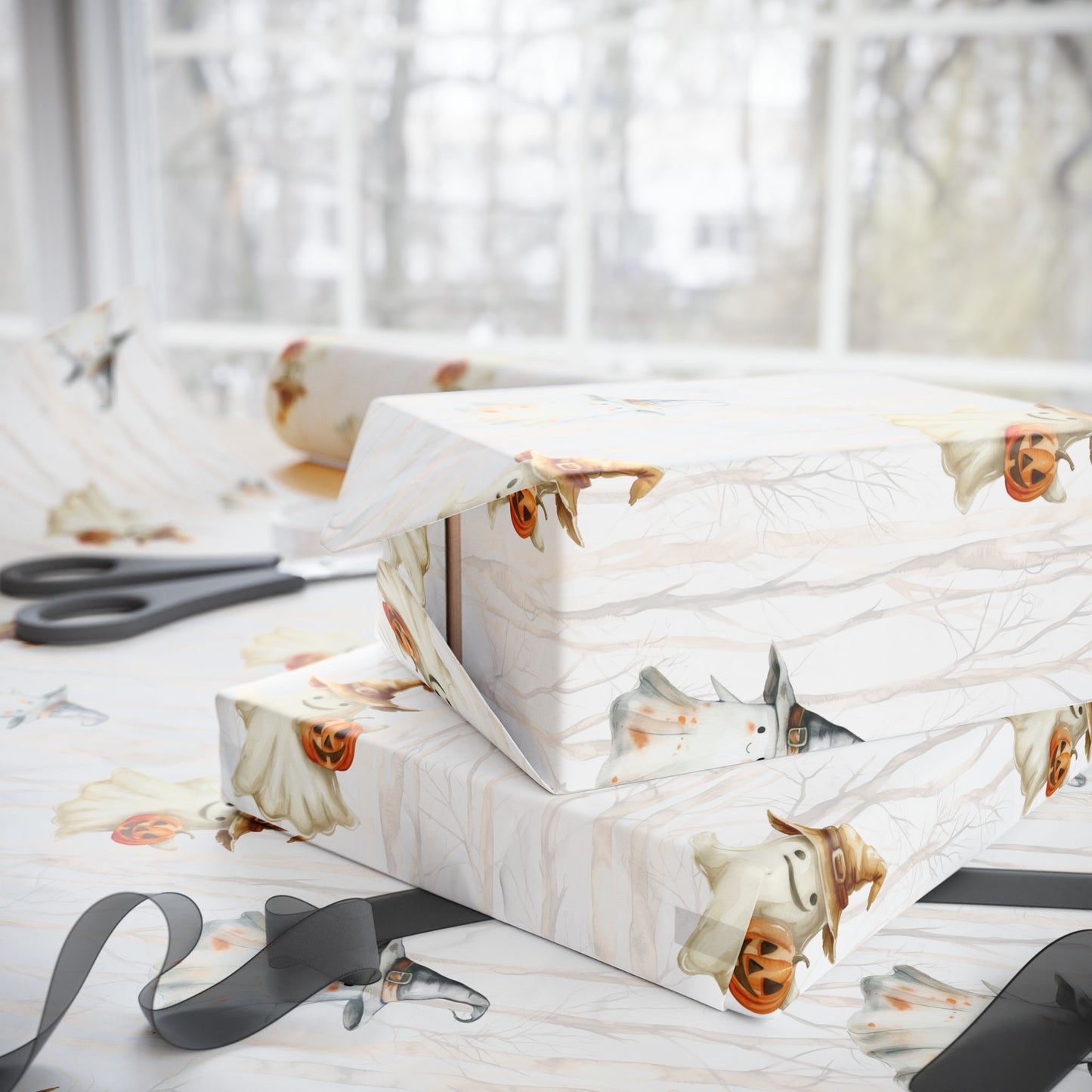 Boo Bois – Haunted & Happy Ghost Wrapping Paper