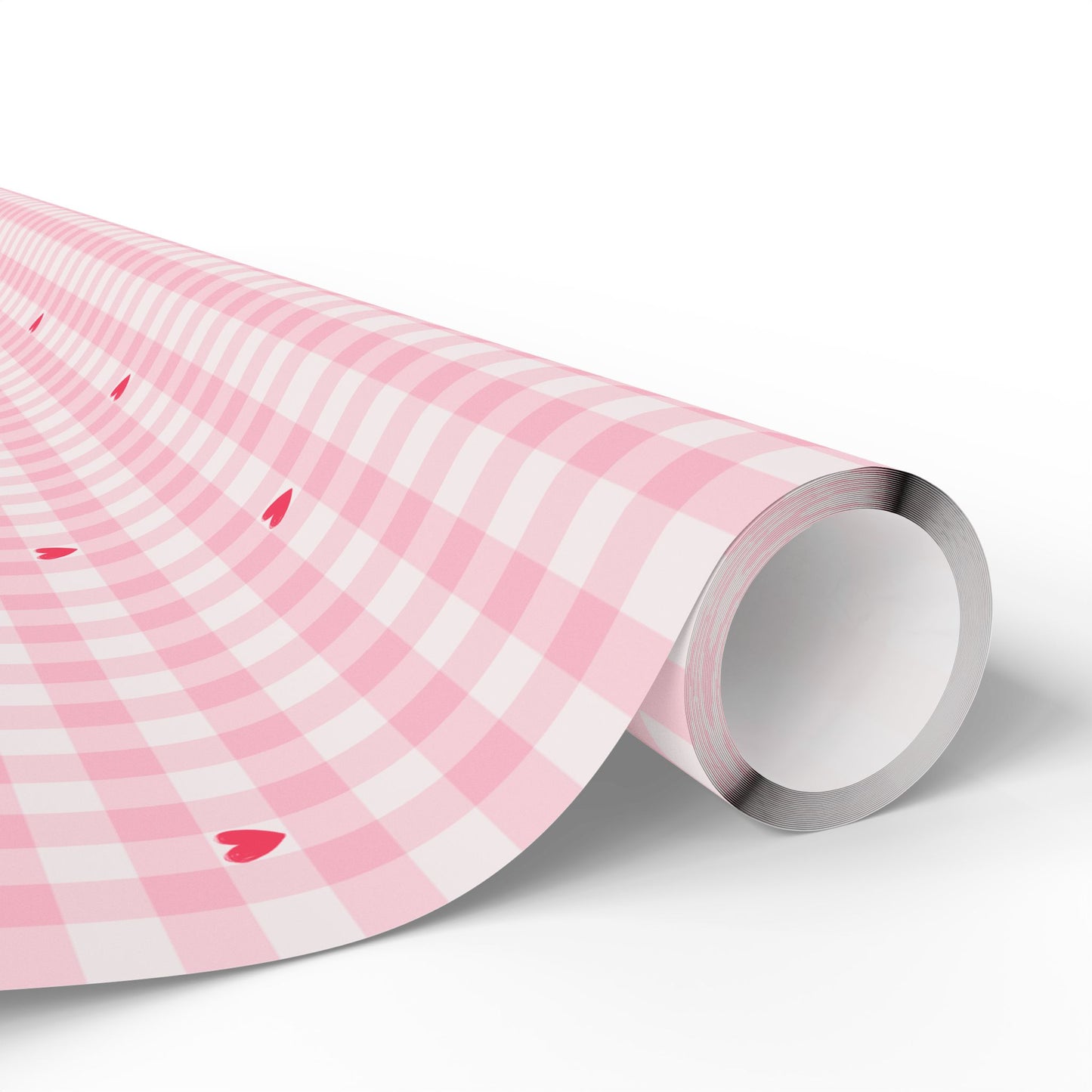 Pink Gingham Wrapping Paper