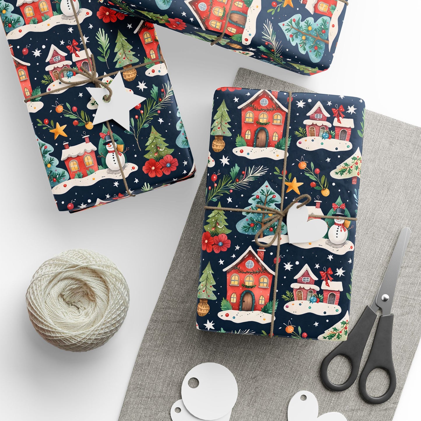 Wrapping Papers - Festive Christmas Village