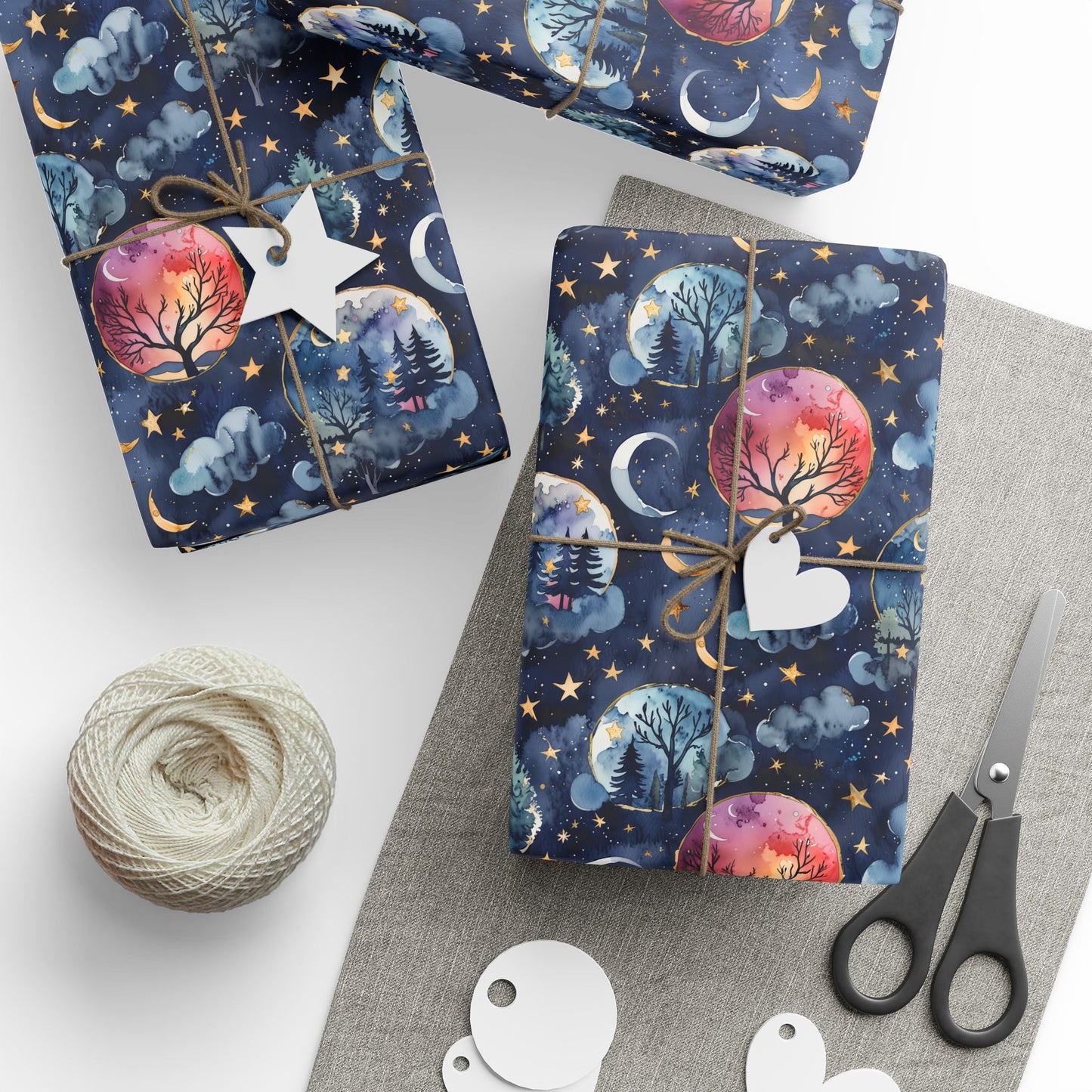 Lunar Woods – Dreamy Forest Wrapping Paper