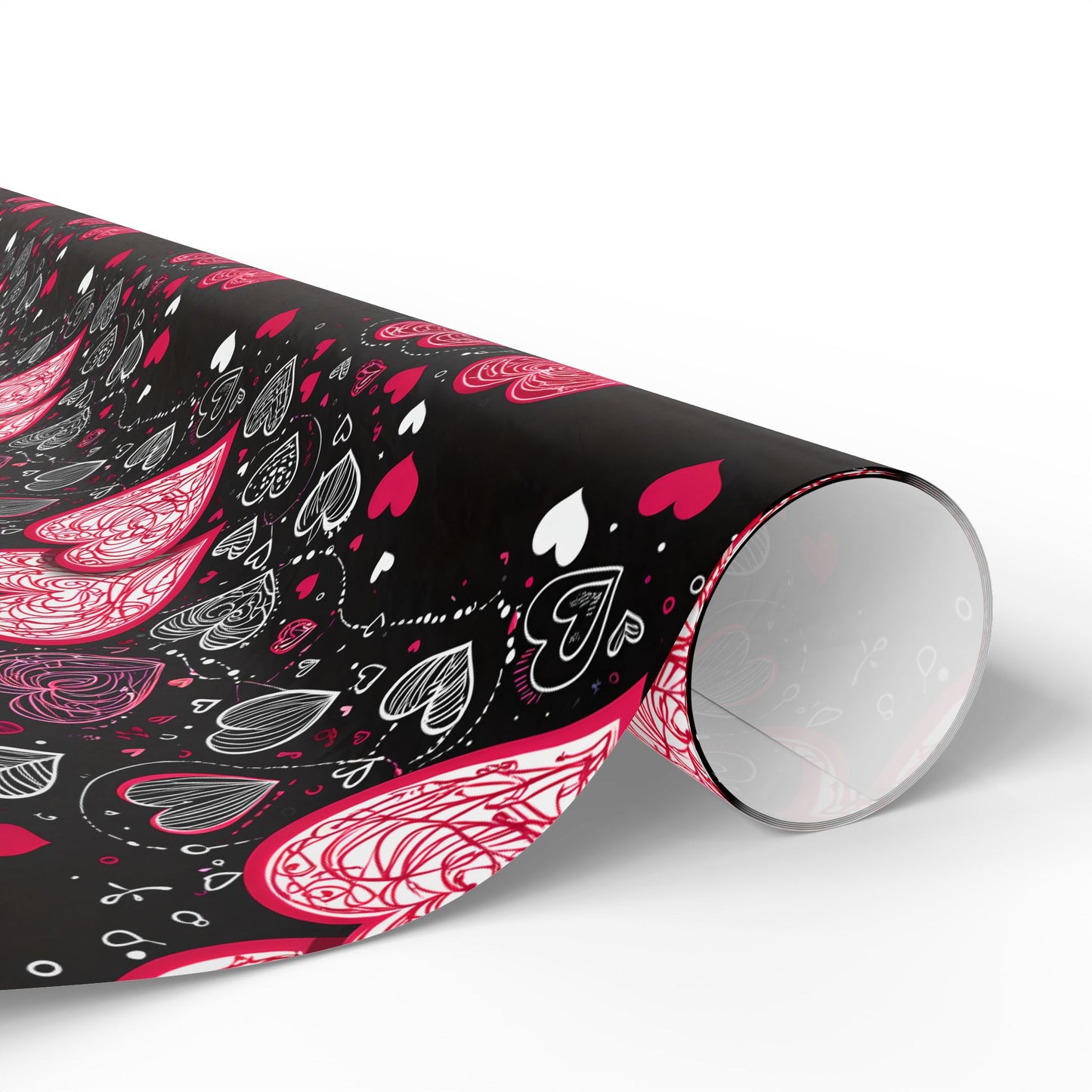 Romantic Hearts Wrapping Paper