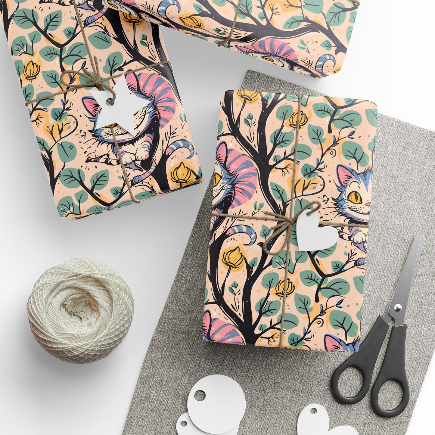 Abstract Cheshire Cat Gift Wrap