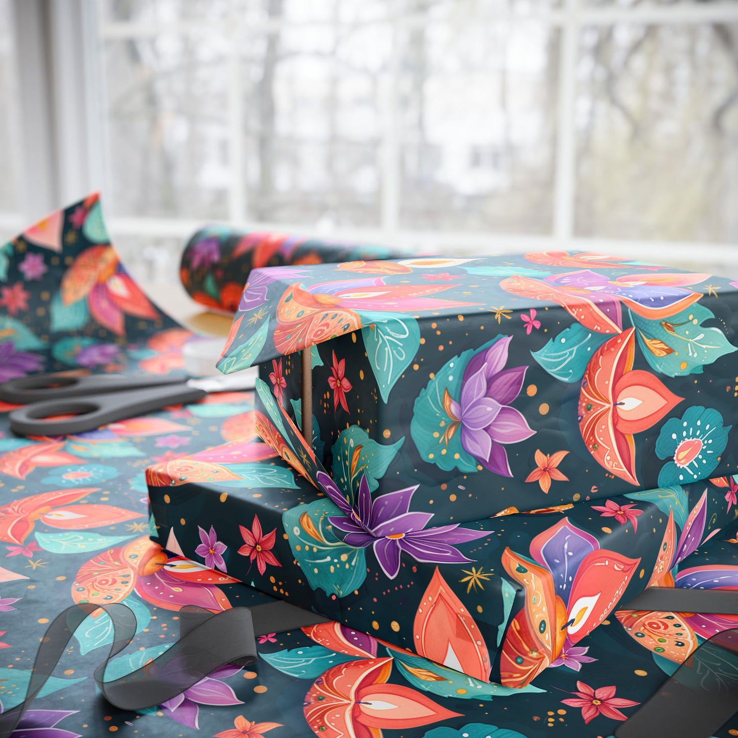 Diwali Aqua Festival Wrapping Papers