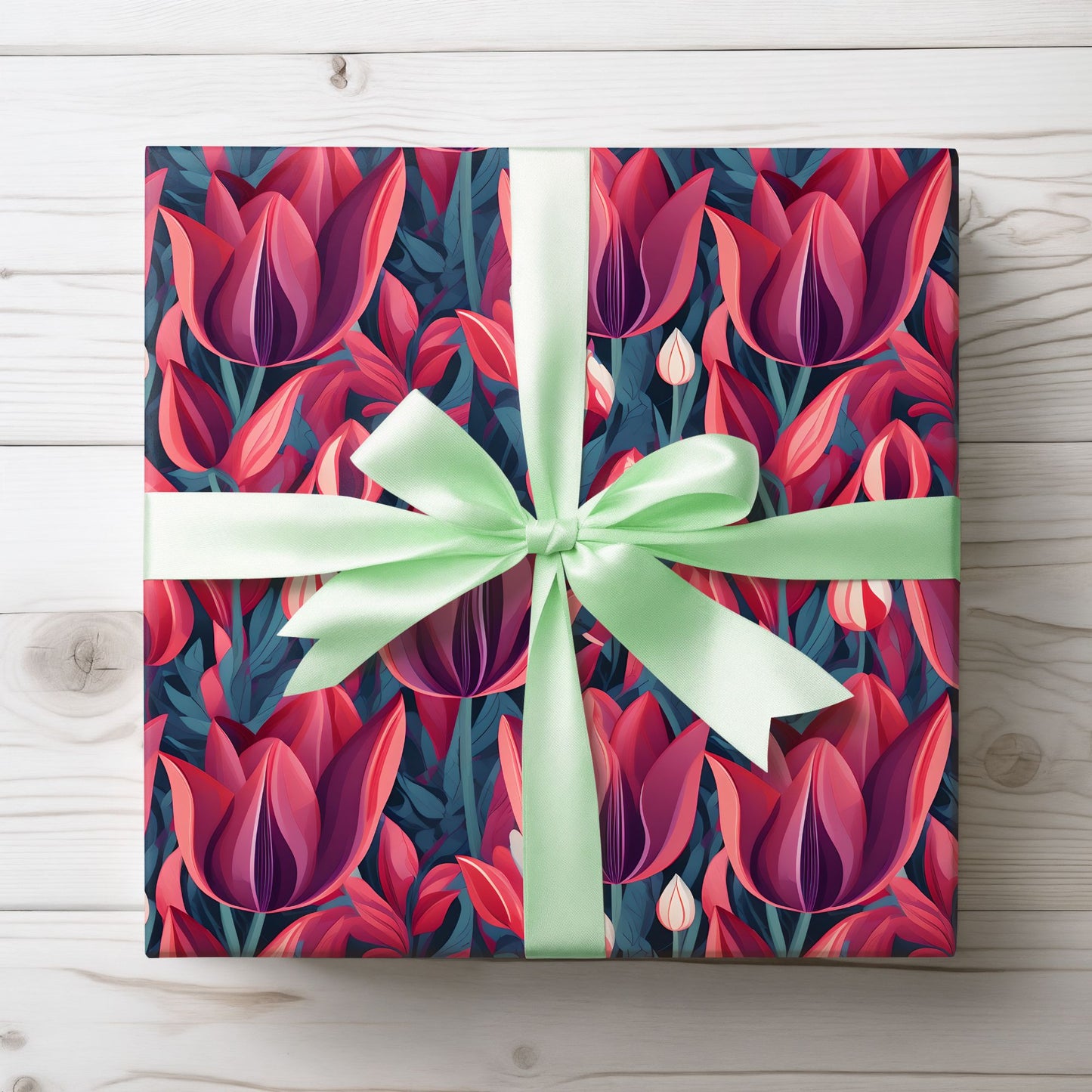 Tulip Grace – Elegant Gift Wrap for Life’s Special Moments”