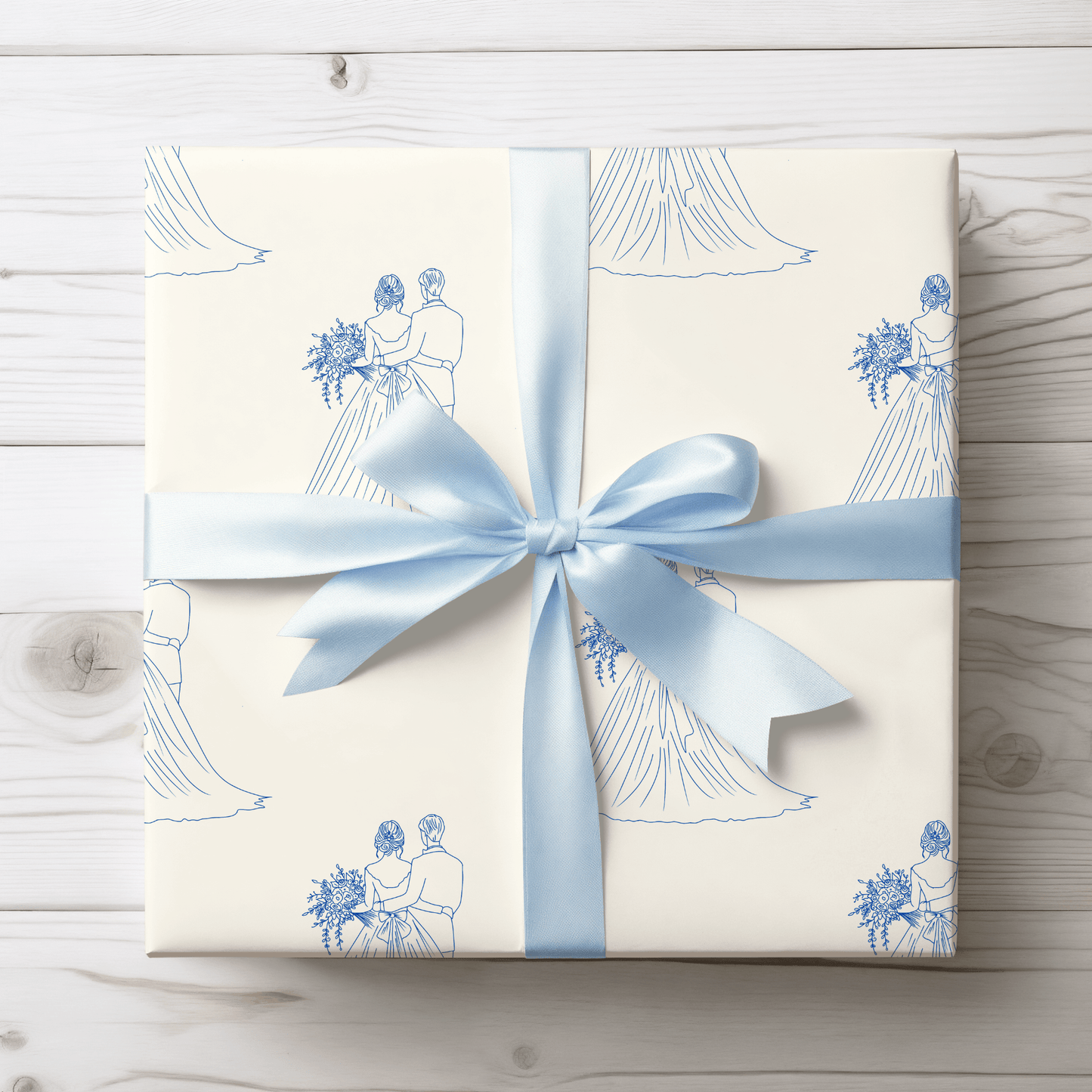 Mr and Mrs Wedding Gift Wrap