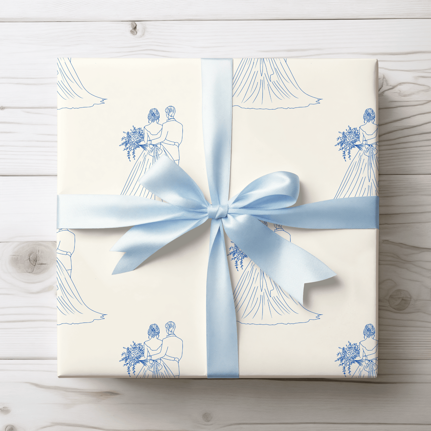 Mr and Mrs Wedding Gift Wrap