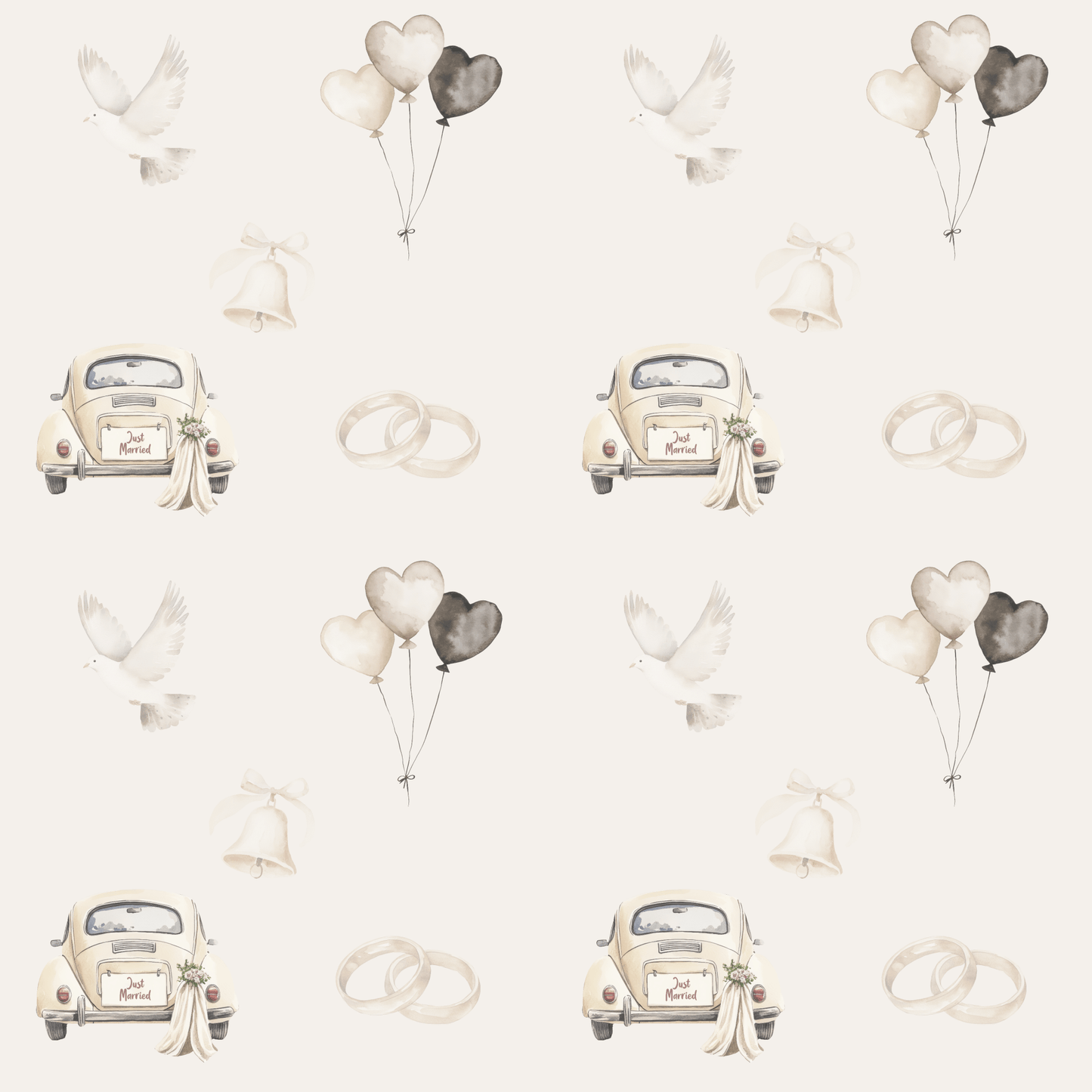 Just Married Gift Paper