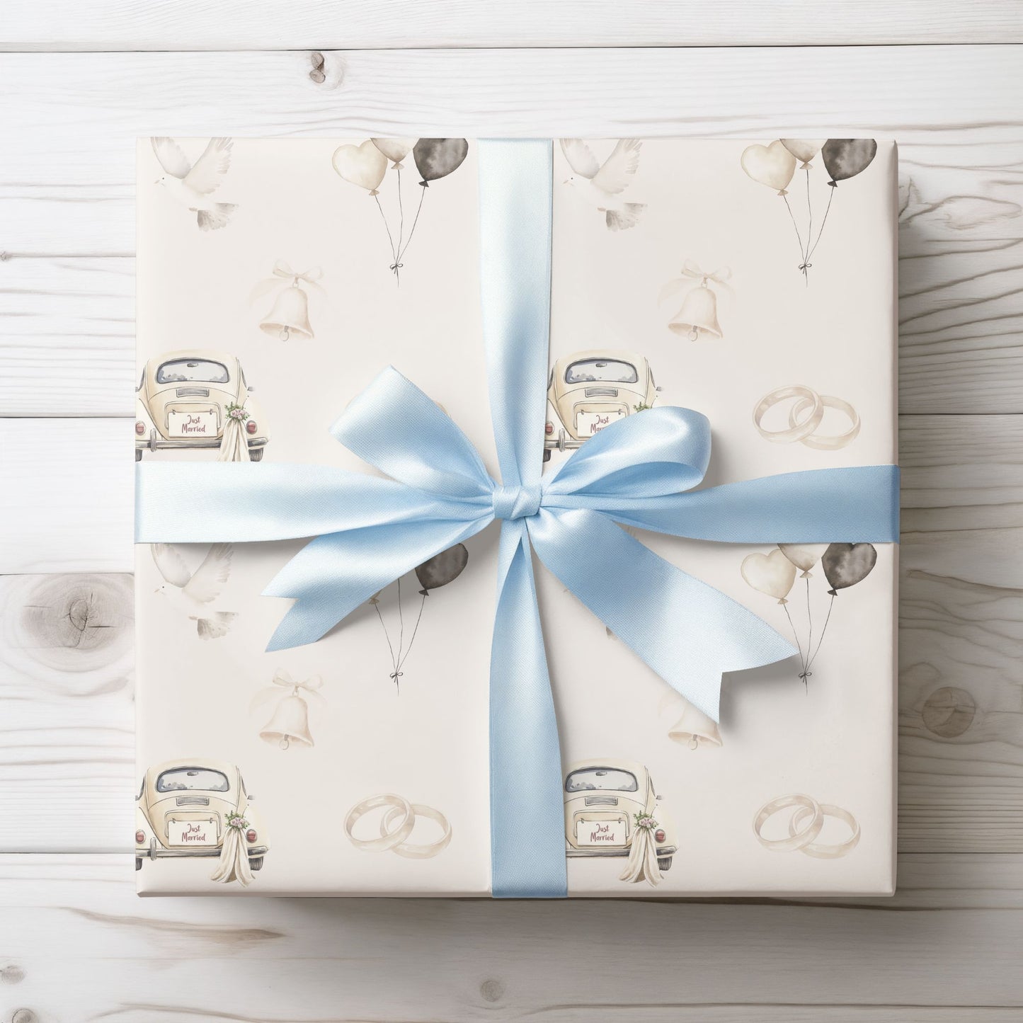 Just Married Gift Paper