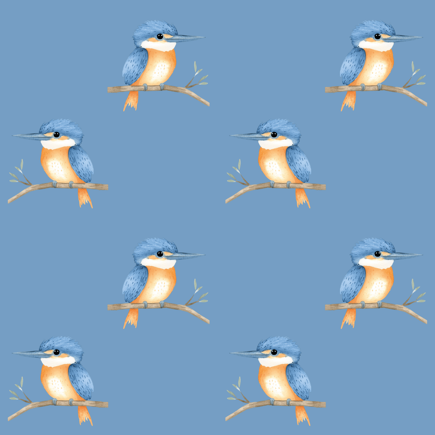 Blue Kookaburra Wrapping Paper