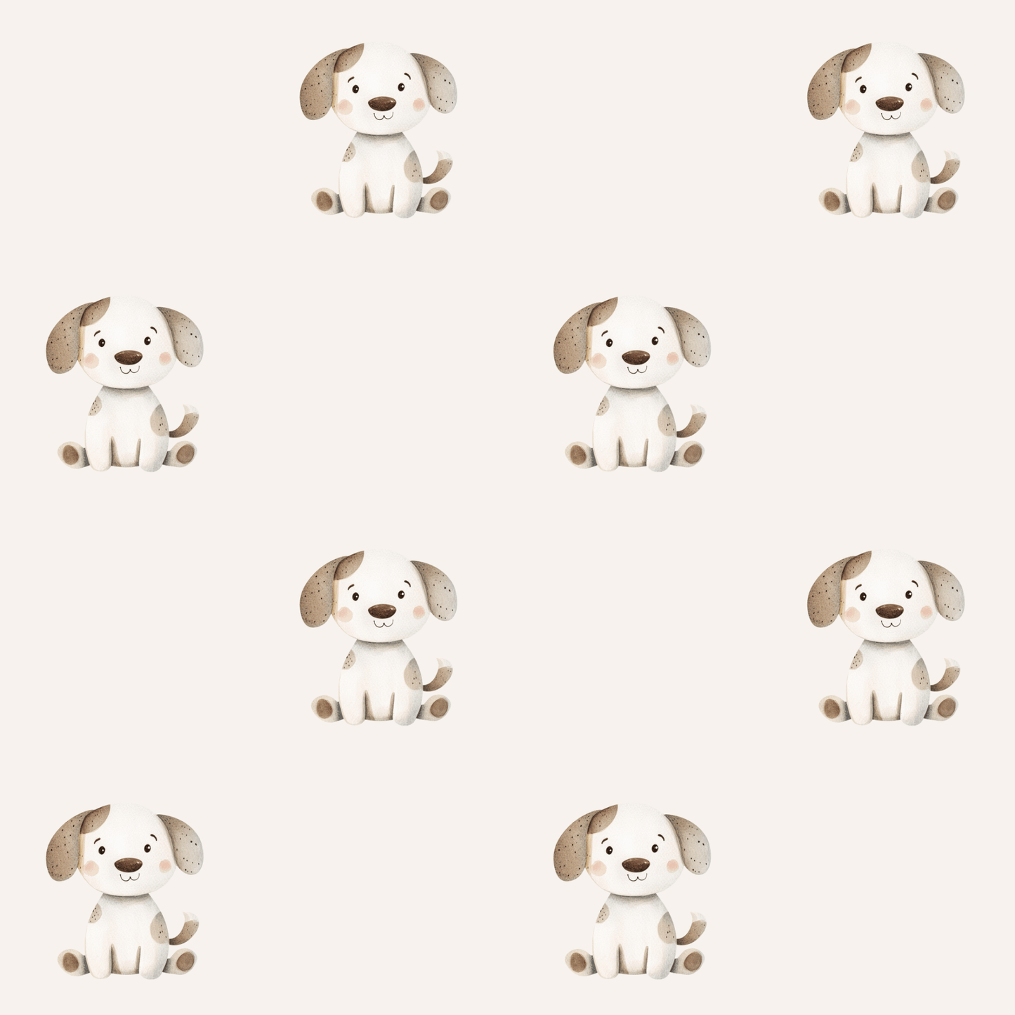 Cute Spotted Puppy Gift Wrap