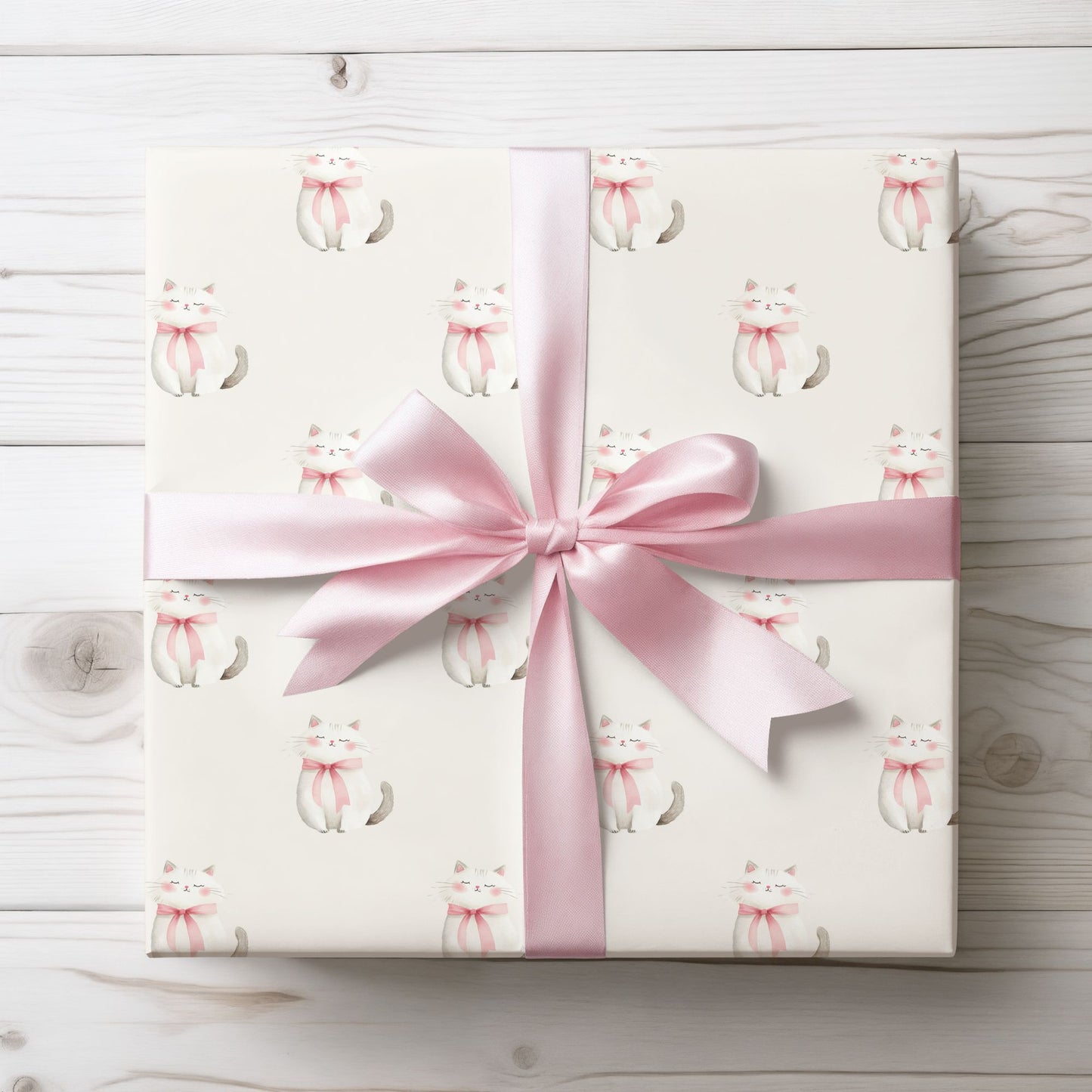 Grey Kitties Gift Wrap