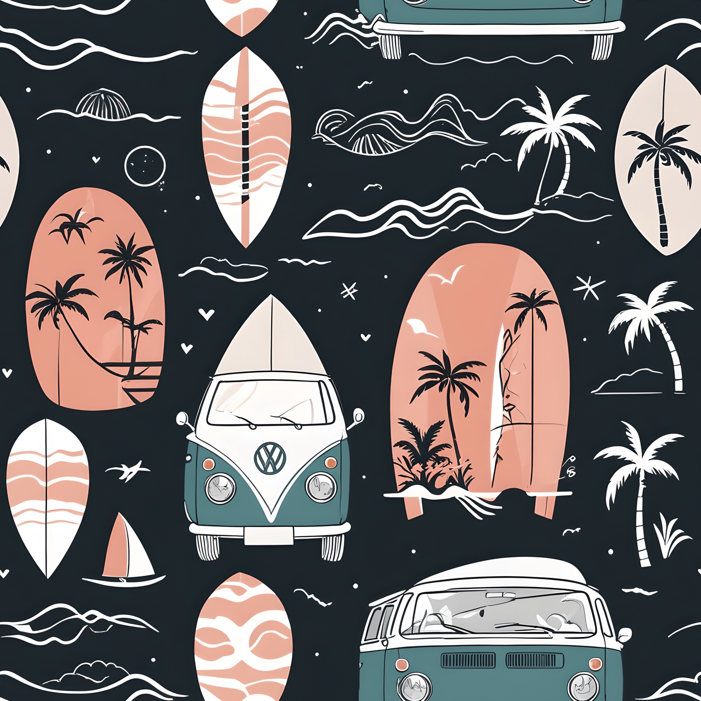 Surf Theme Wrapping Papers