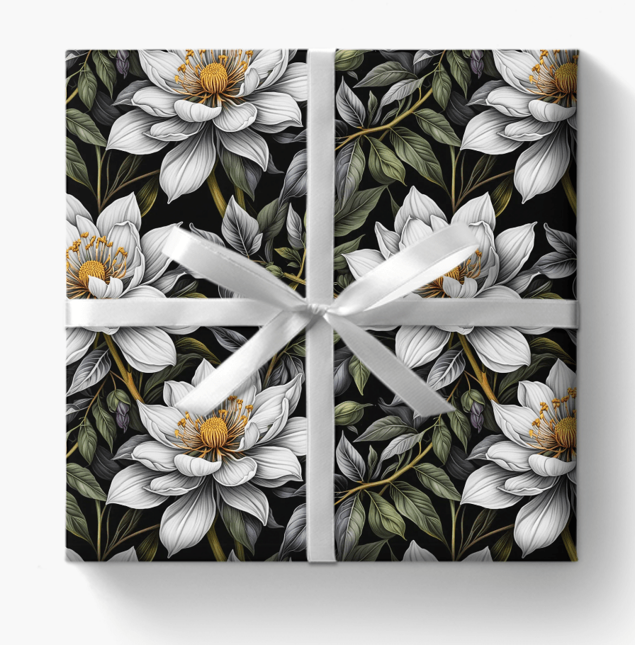Trendy Botanical Wrapping Paper Eco Friendly Gifting