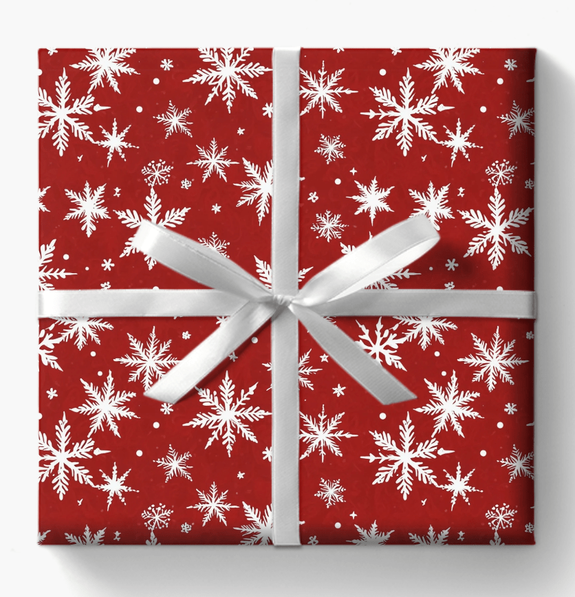 Blizzard Bling – Bold Snowflake Wrapping Paper