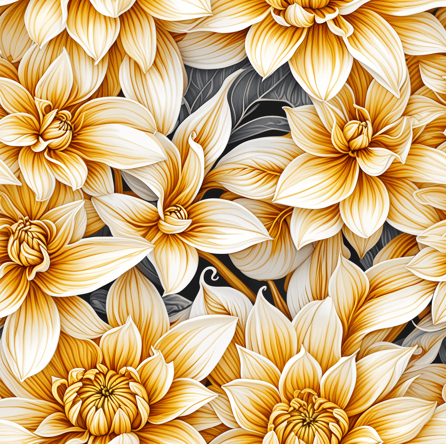 Yellow Dahlias Wrapping Papers
