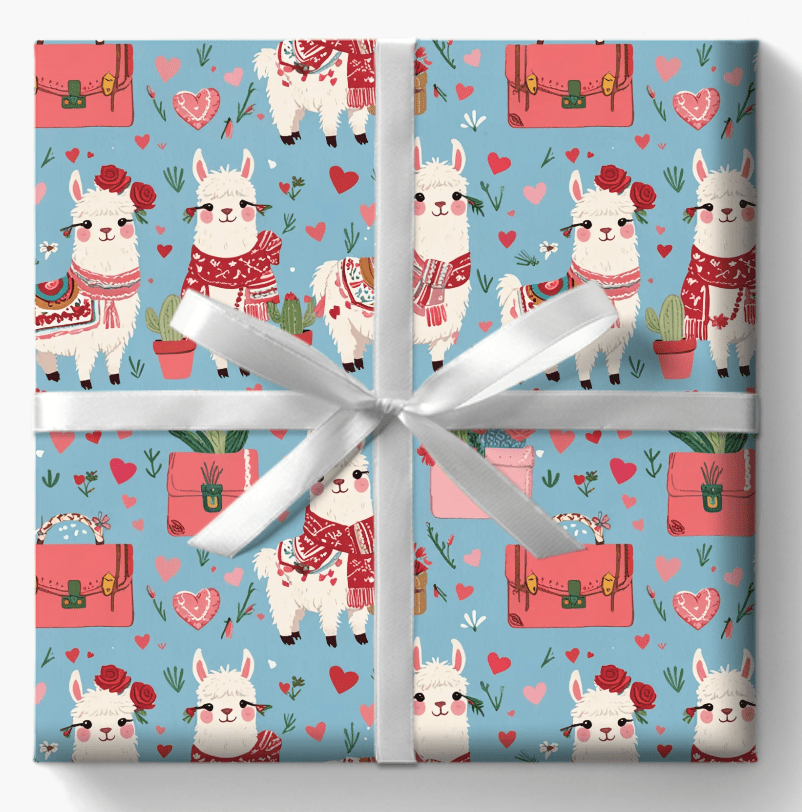 Llama Wrapping Paper