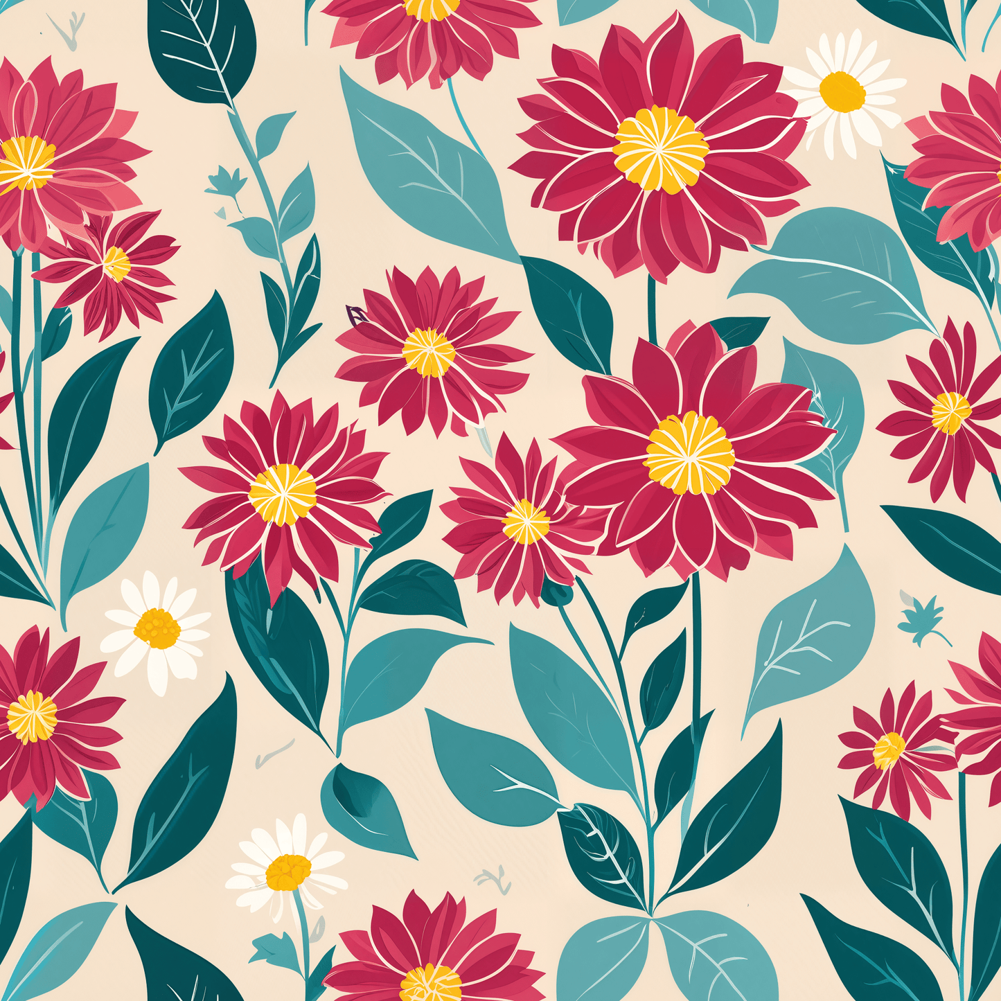 Daisy Wrapping Papers