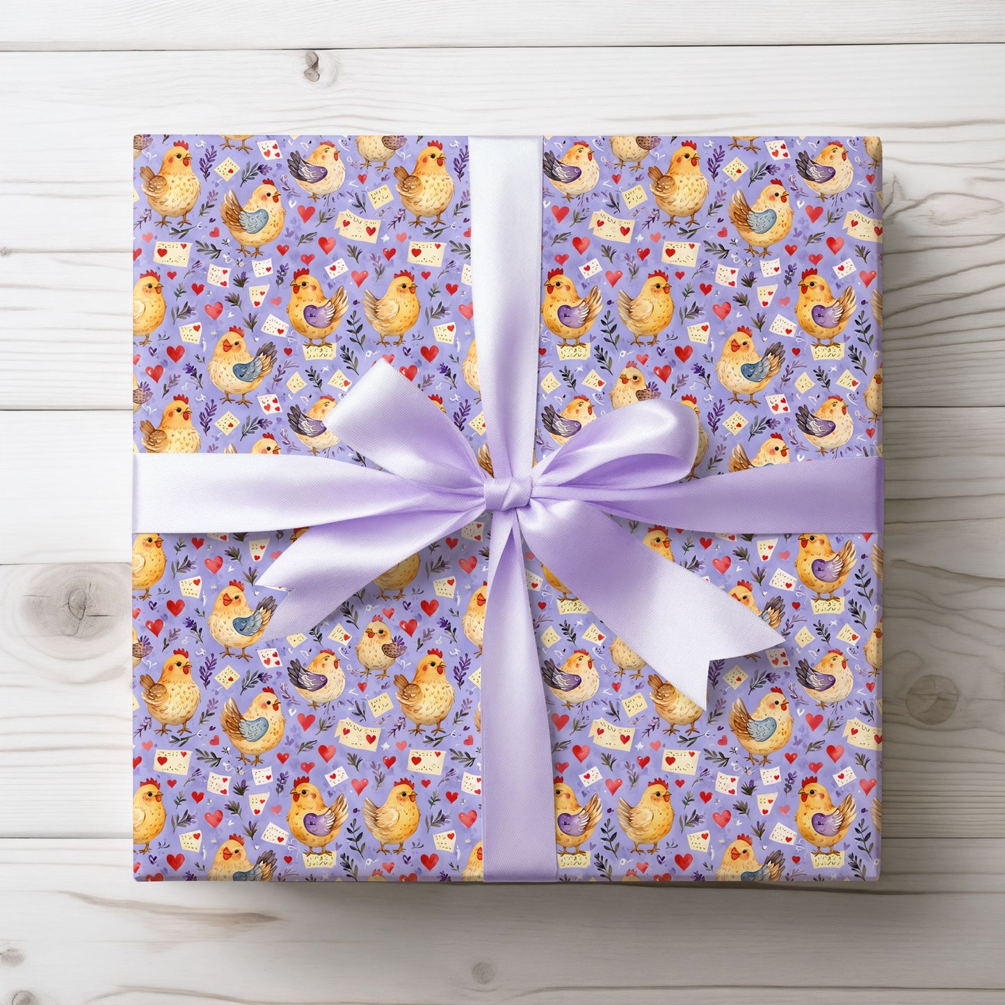 Gift Wrap: Chicken Print