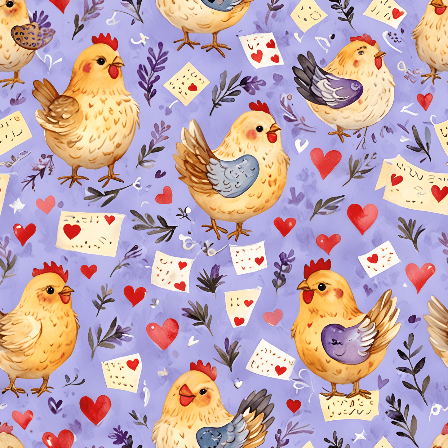 Gift Wrap: Chicken Print