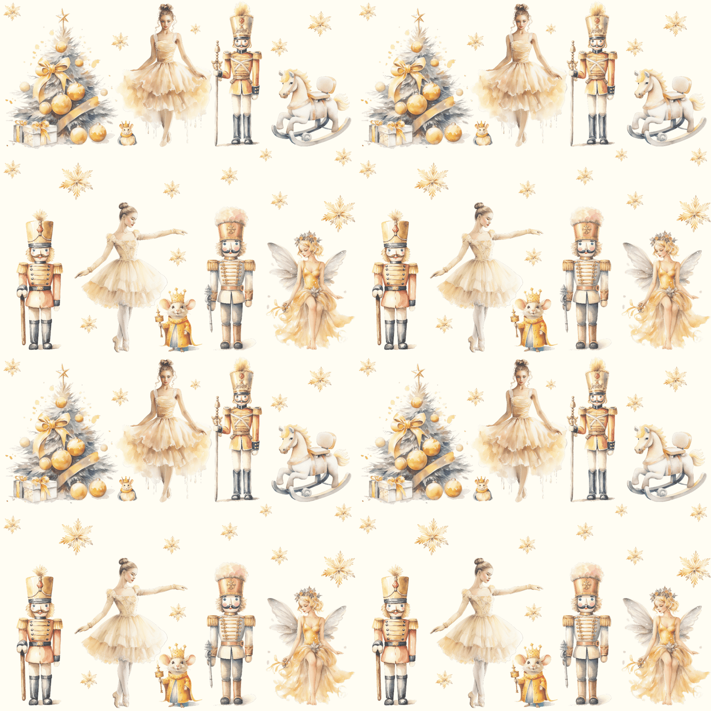 Sugarplum Chic – Nutcracker - Inspired Wrapping Paper for Holiday Elegance