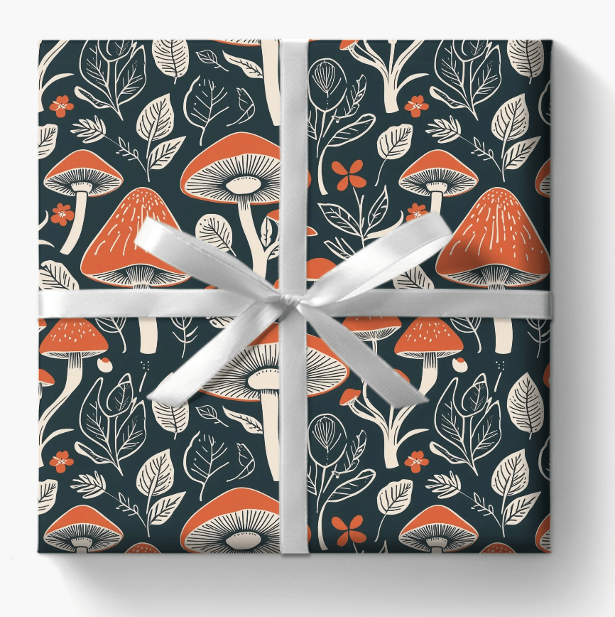 Retro - Inspired Mushroom Motif Design