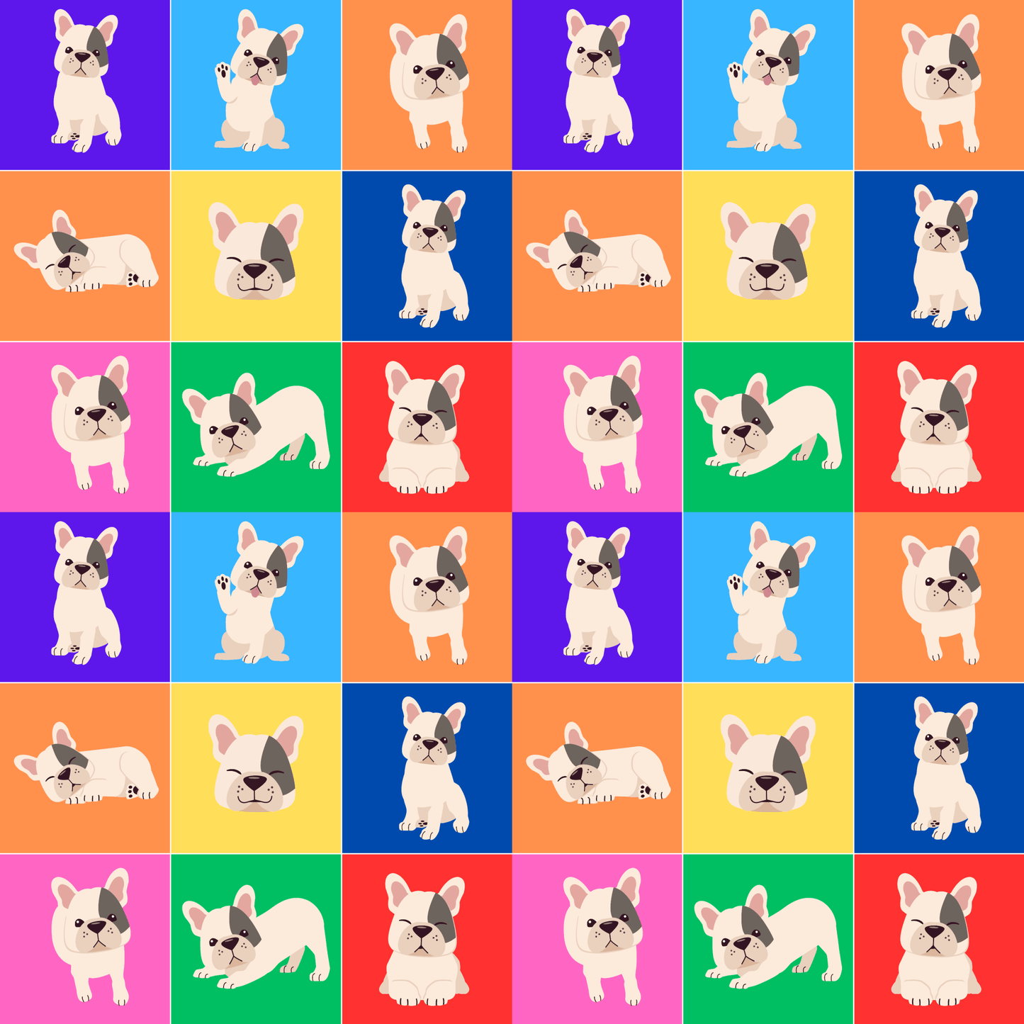 French bulldog Wrapping Paper