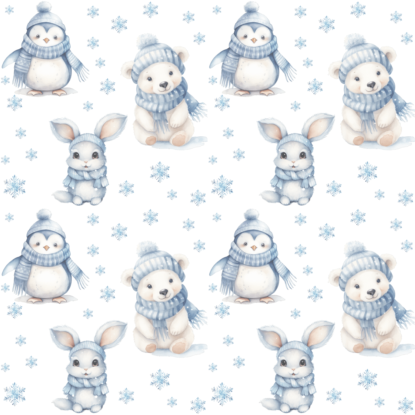 Animal Winter Friends Wrapping Papers