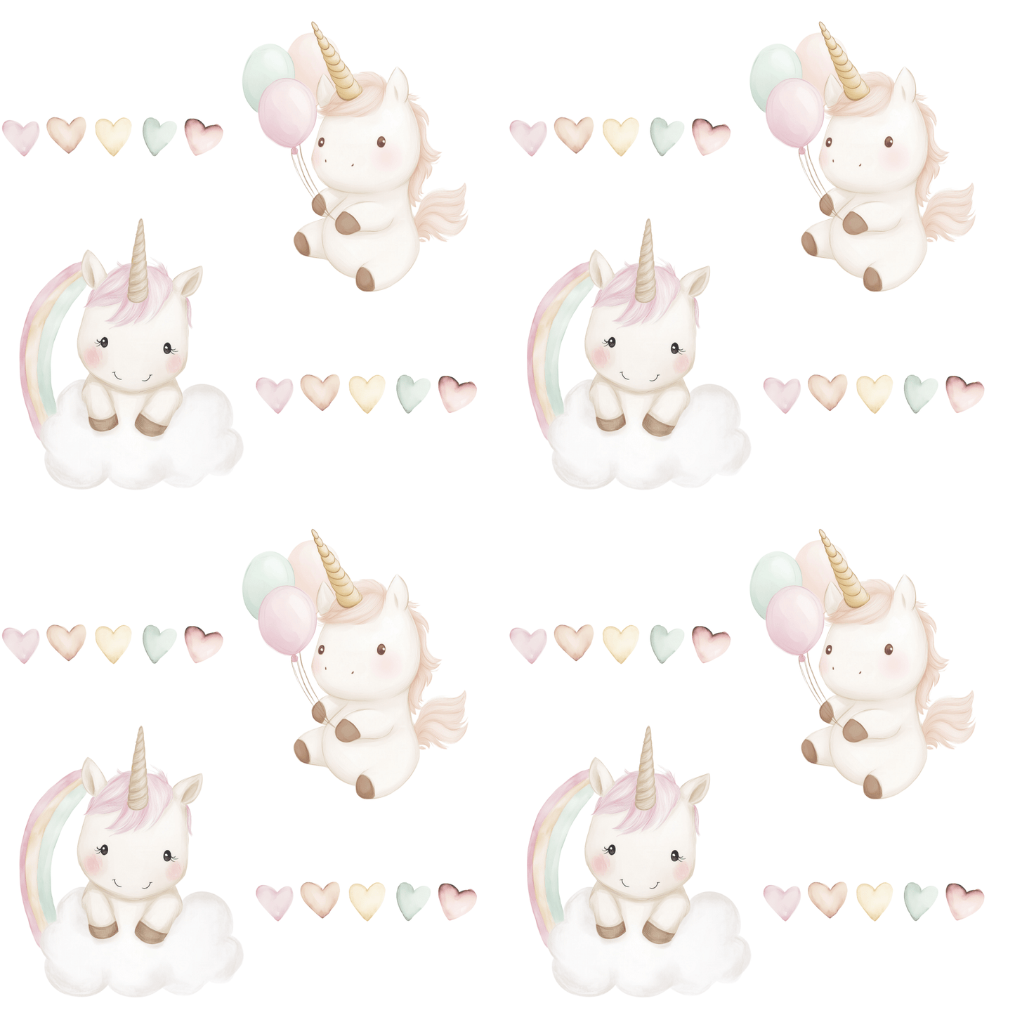 Unicorn Heart Wrapping Paper