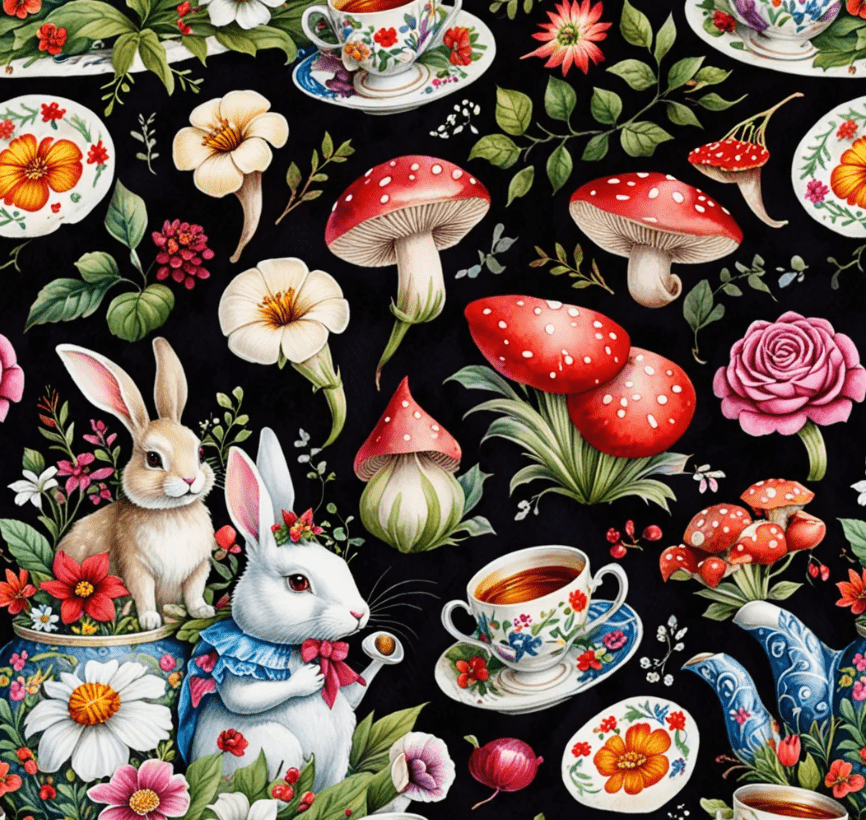 Enchanting Bold Black Gift Wrap - Perfect for Book Lovers