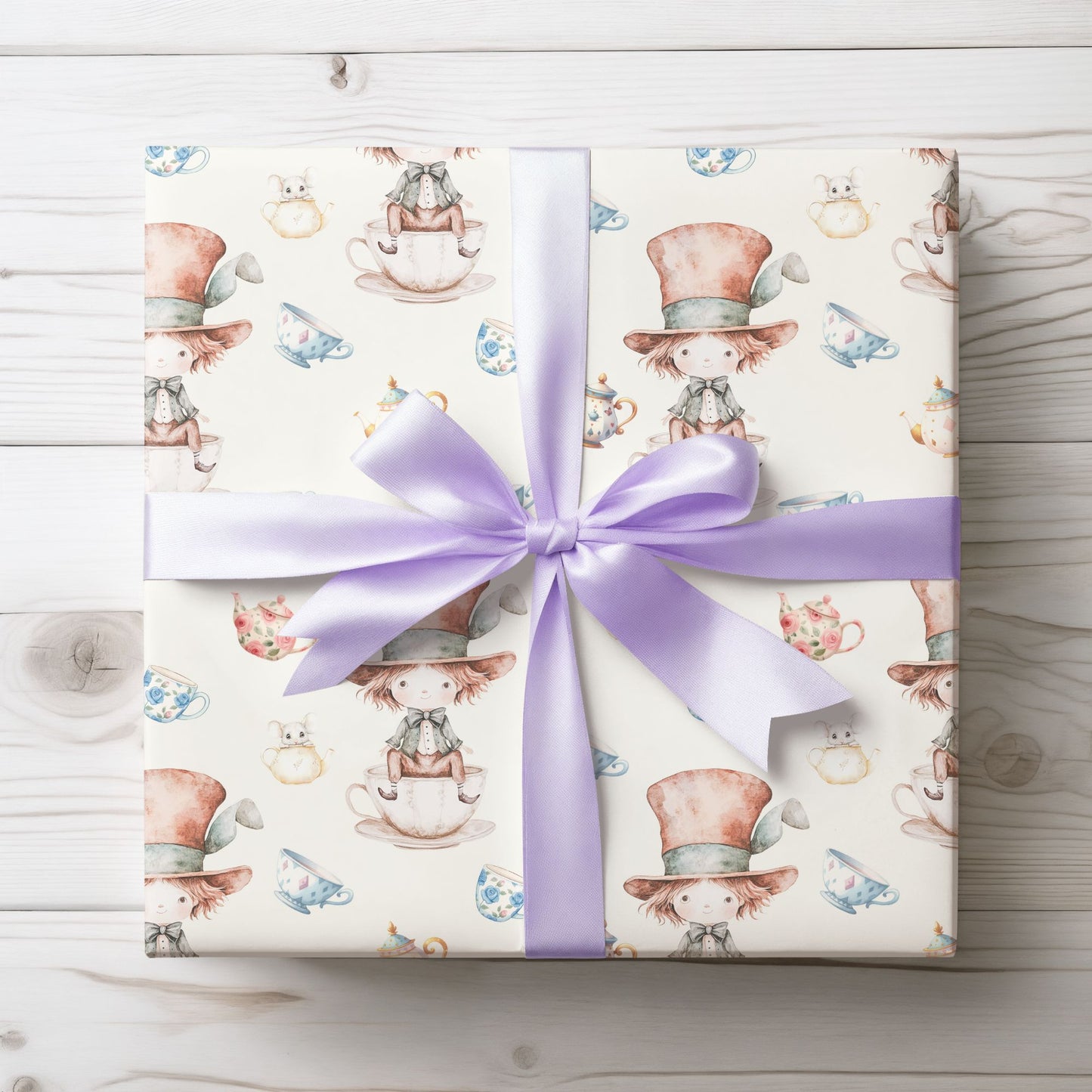 Mad Hatter Wrapping Paper for Any Occasion