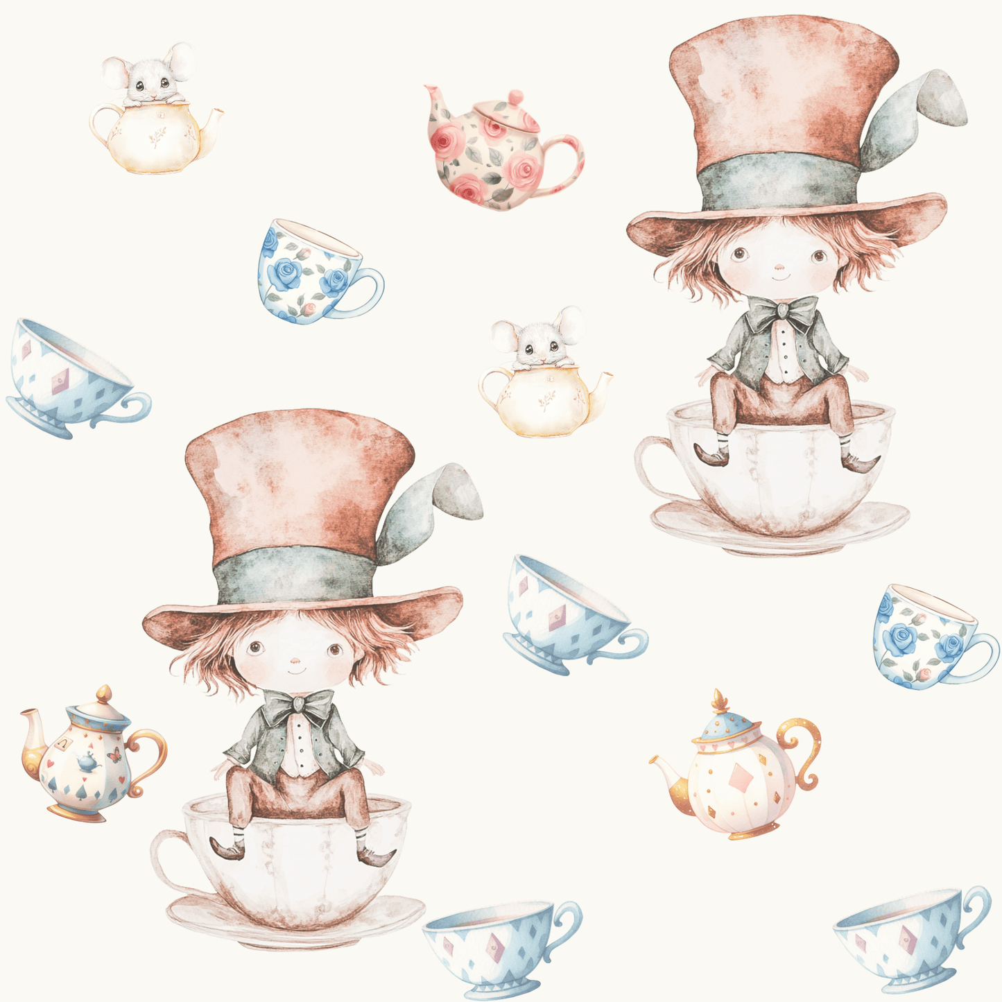Mad Hatter Wrapping Paper for Any Occasion