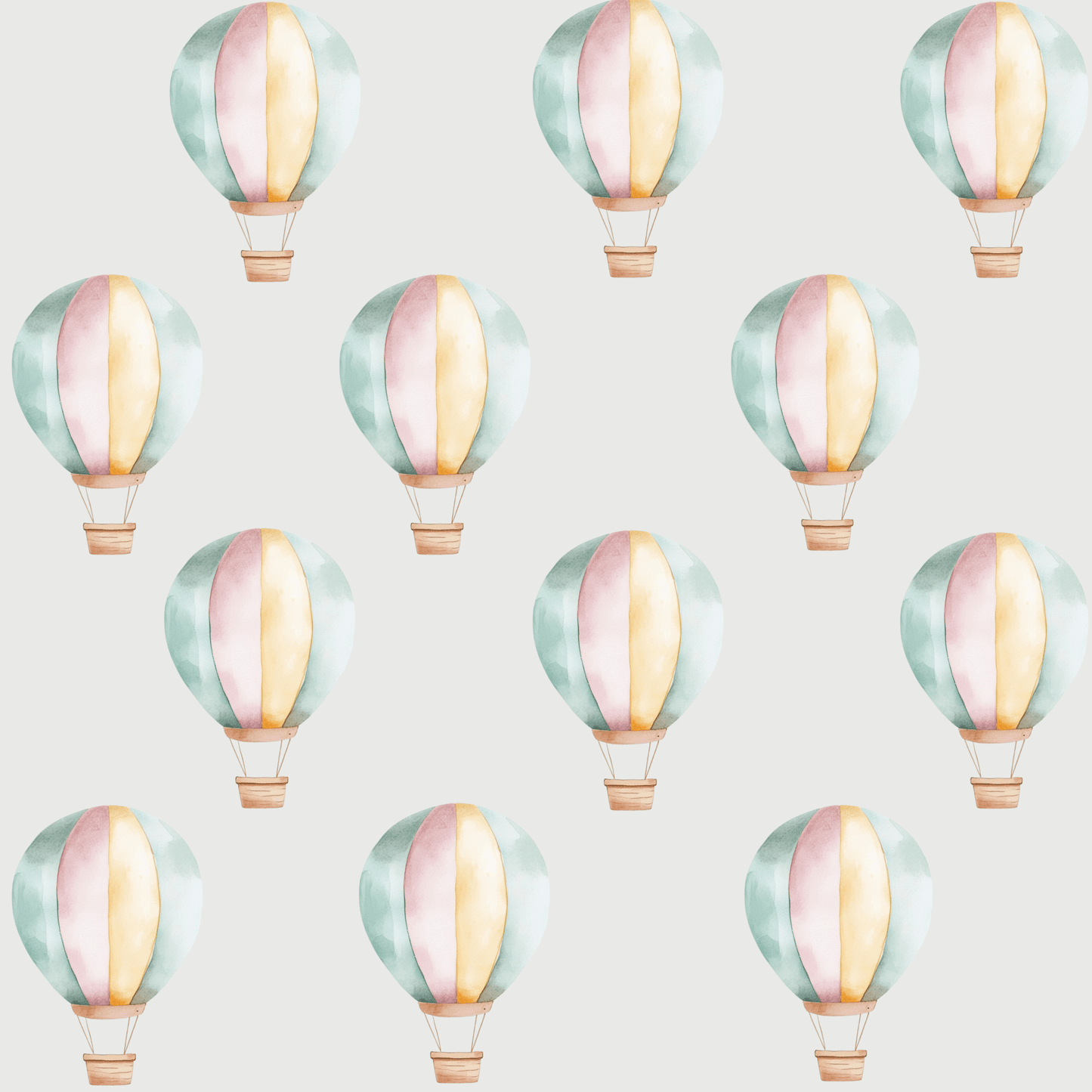 Cute Pastel Hot Air Balloons
