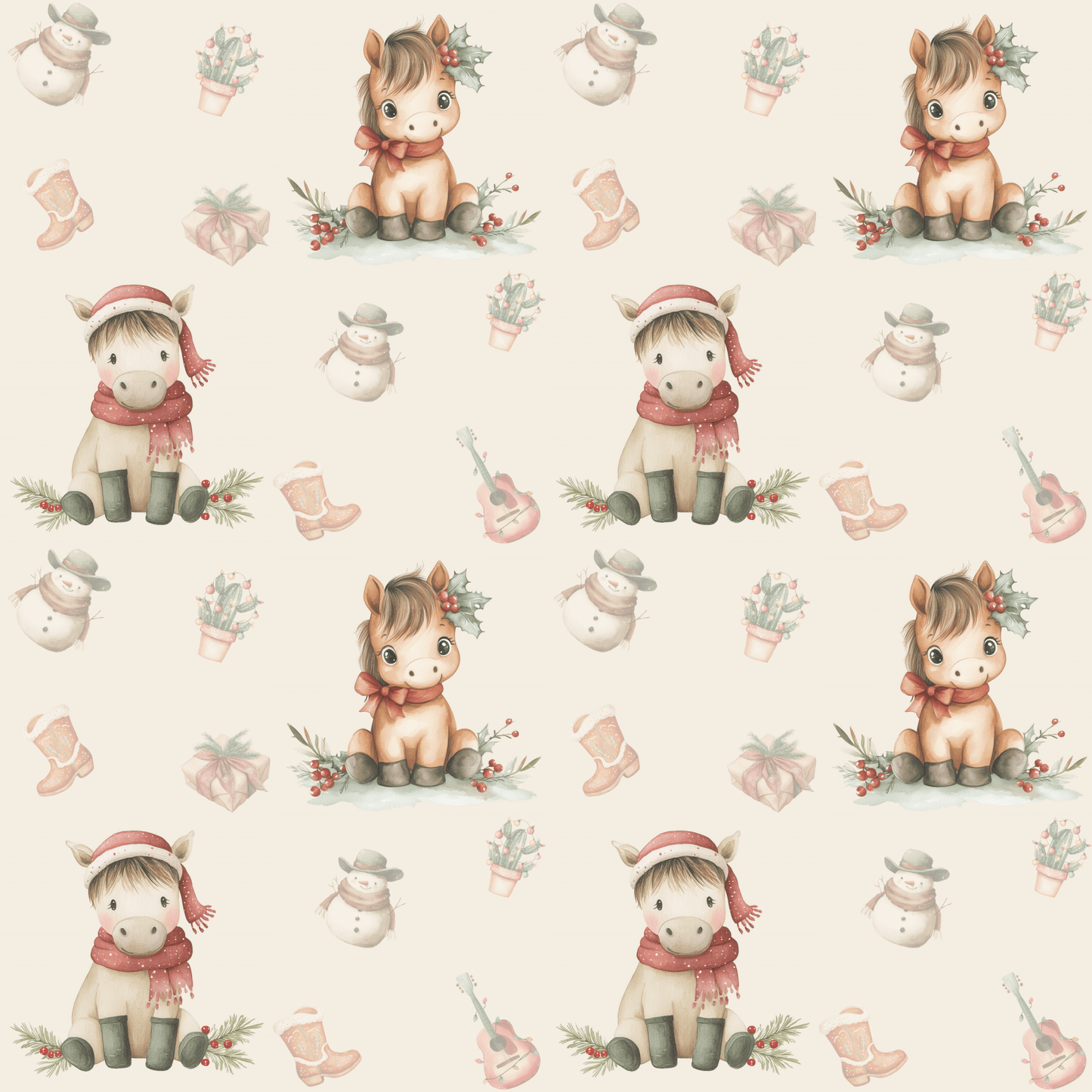 Howdy Holidays – Western Cowboy Christmas Wrapping Paper