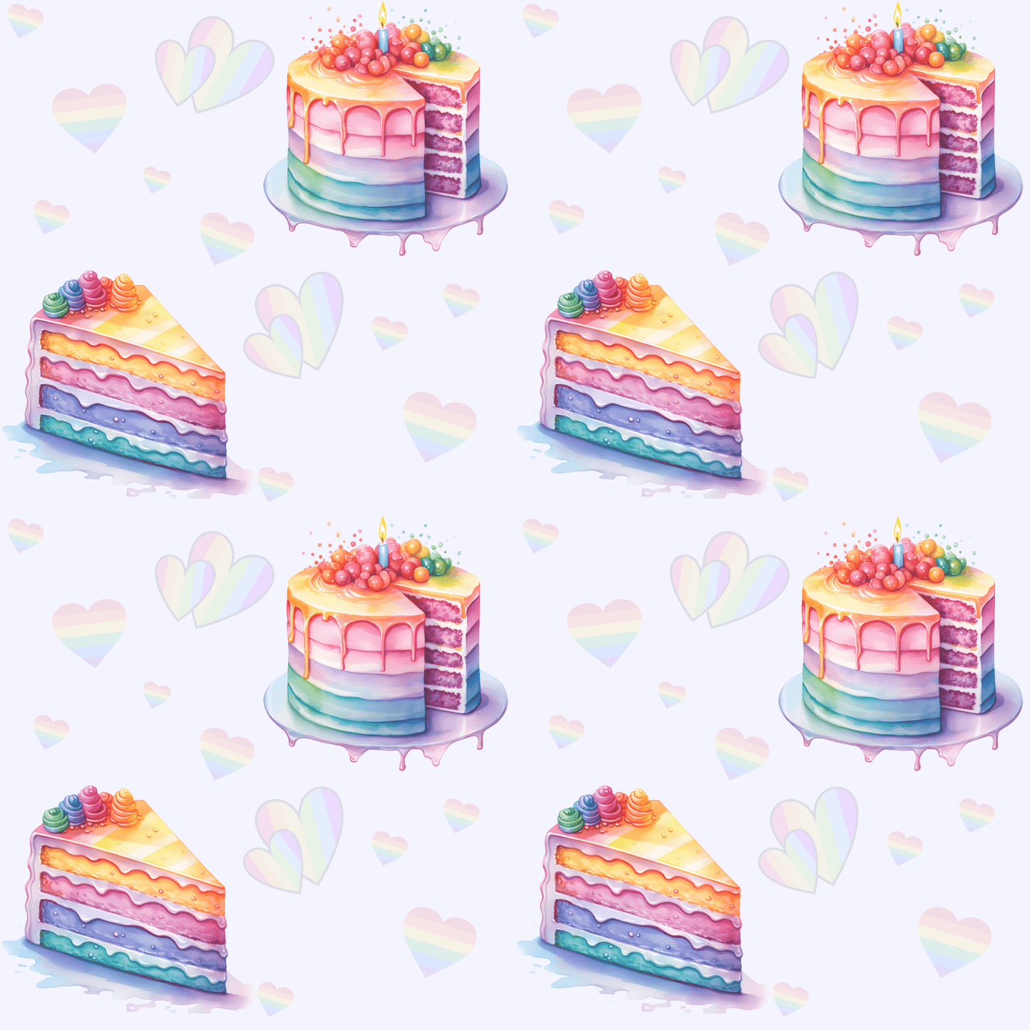 Colorful Cake Wrapping Paper