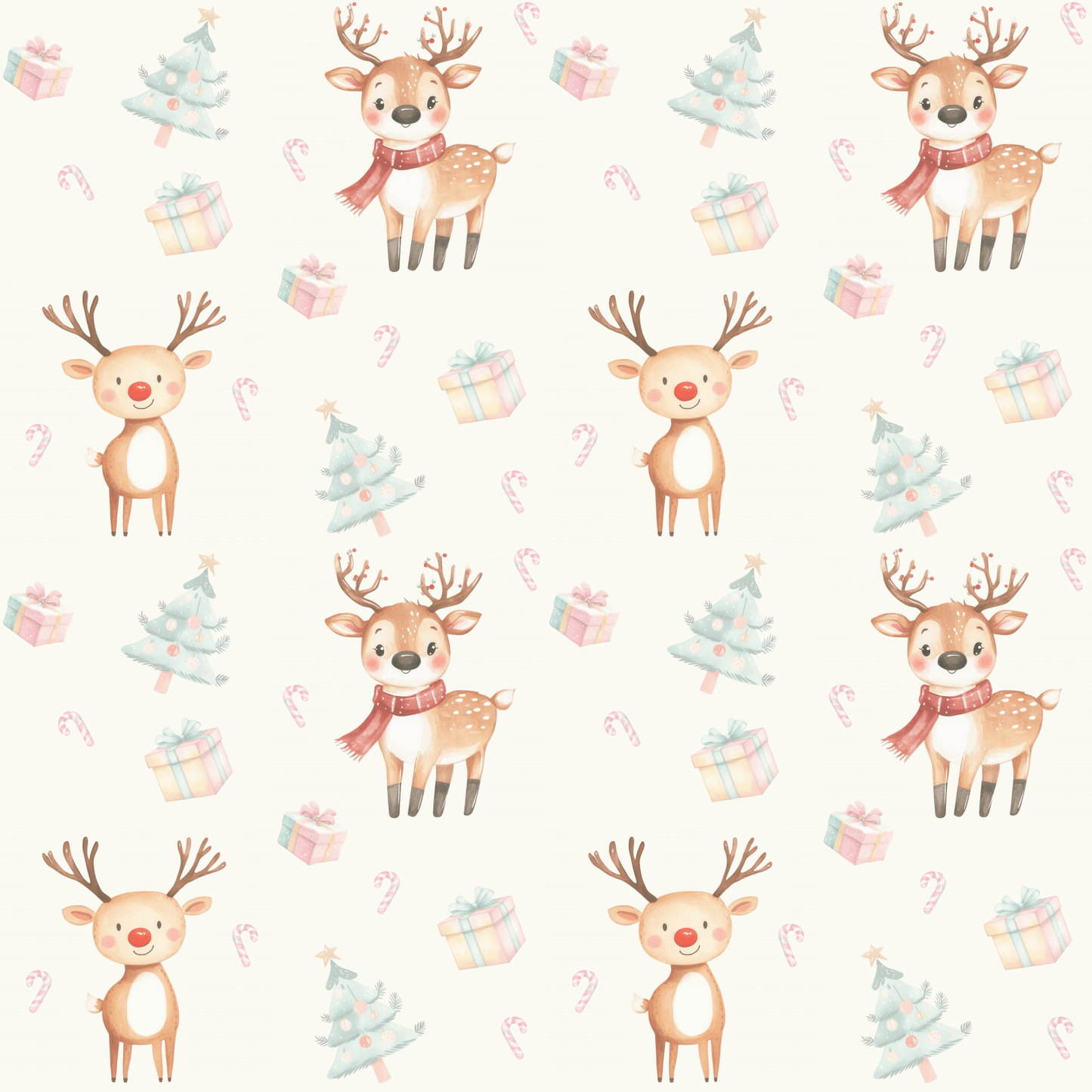 Cute Reindeer Gift Wrap
