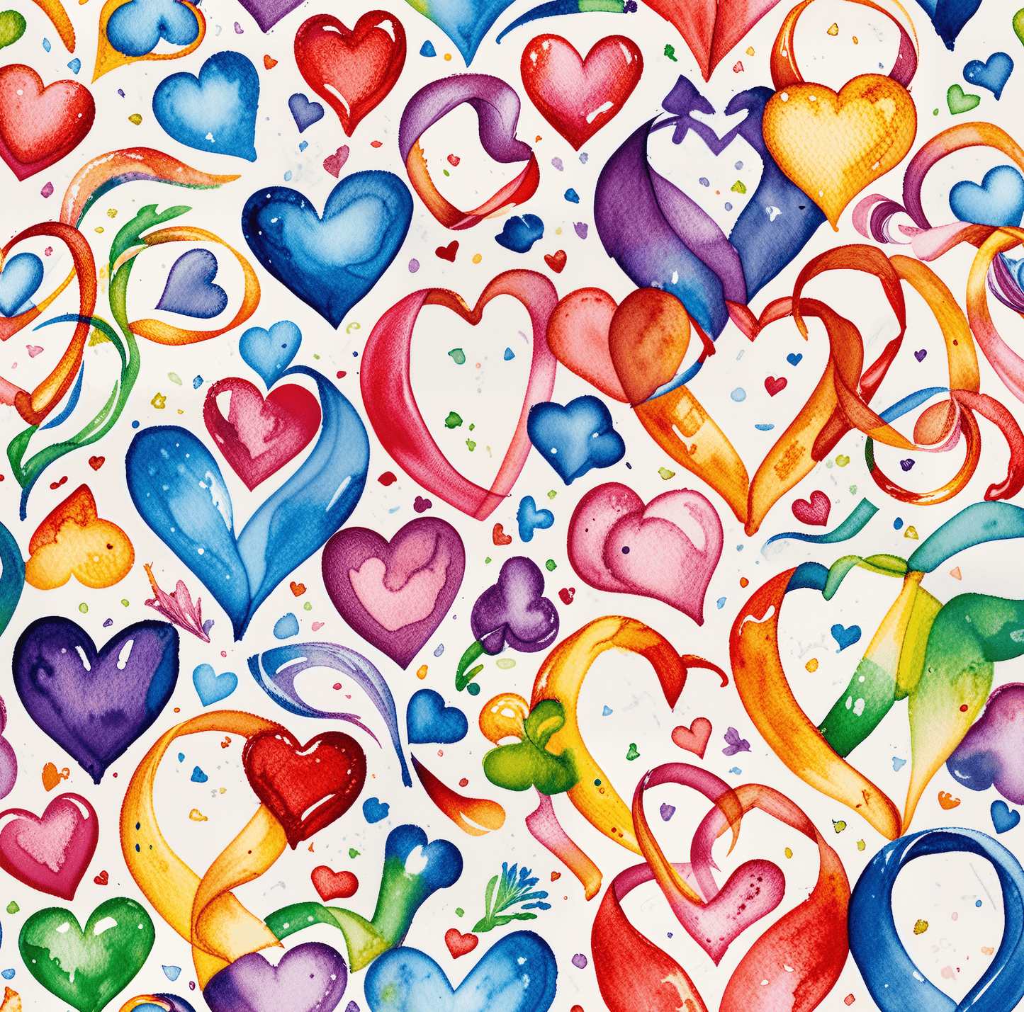Colorful Heart Wrapping Paper