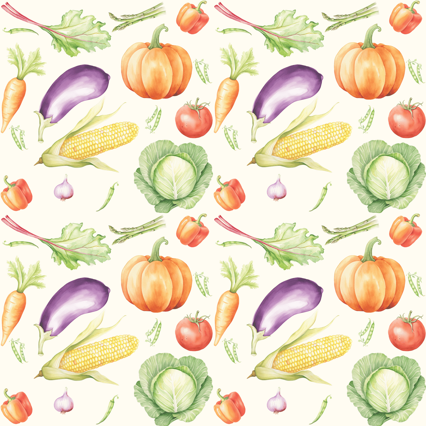 Vibrant Vegetable Wrapping Paper