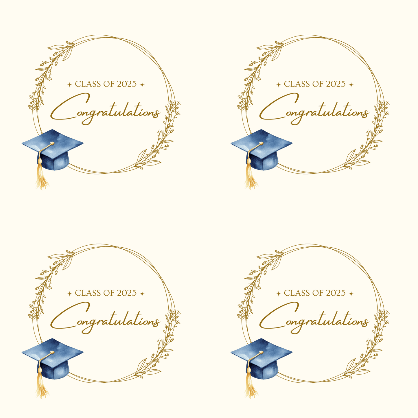 Elegant Class of 2025 Graduation Gift Wrapping
