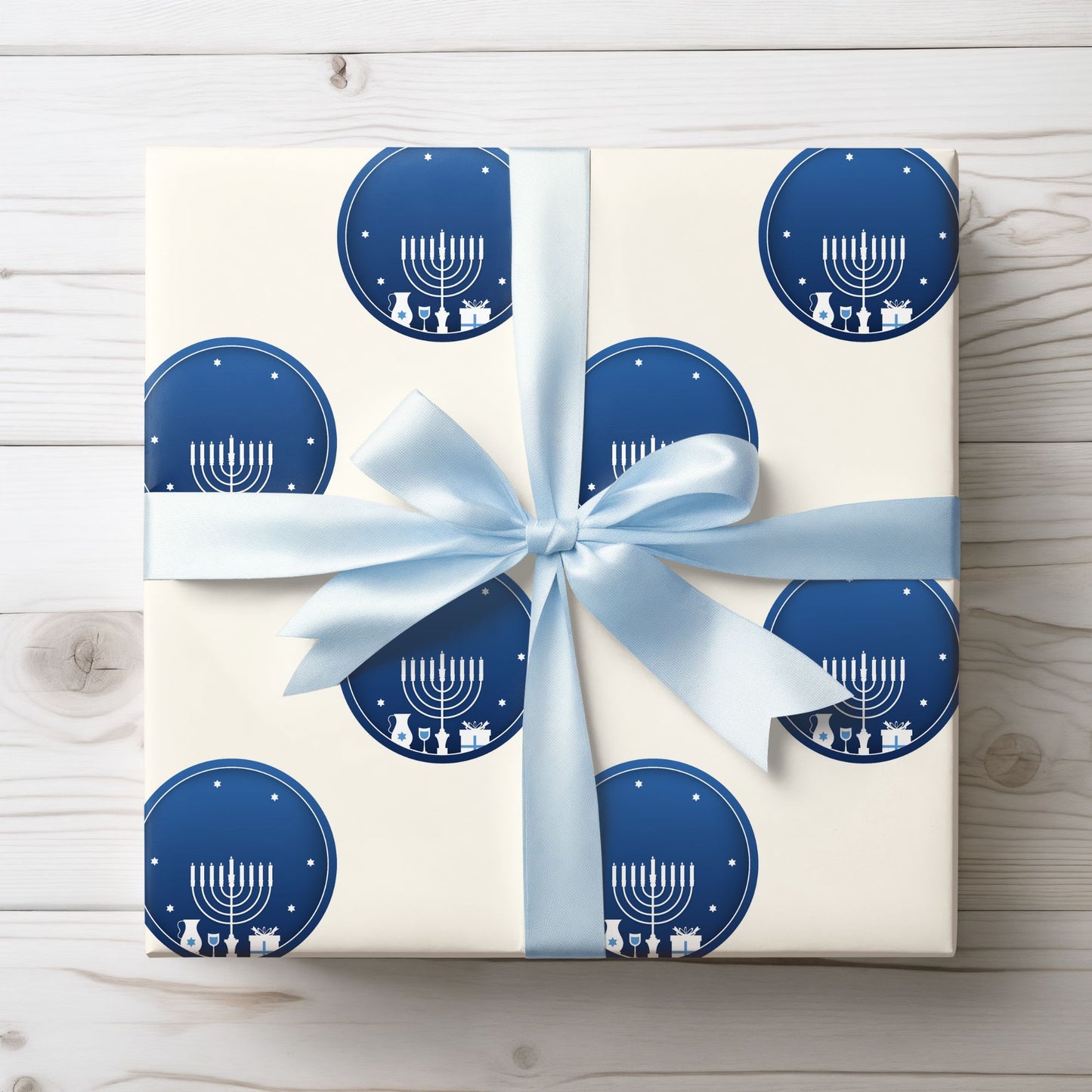Hanukkah Blue and White Wrapping Papers