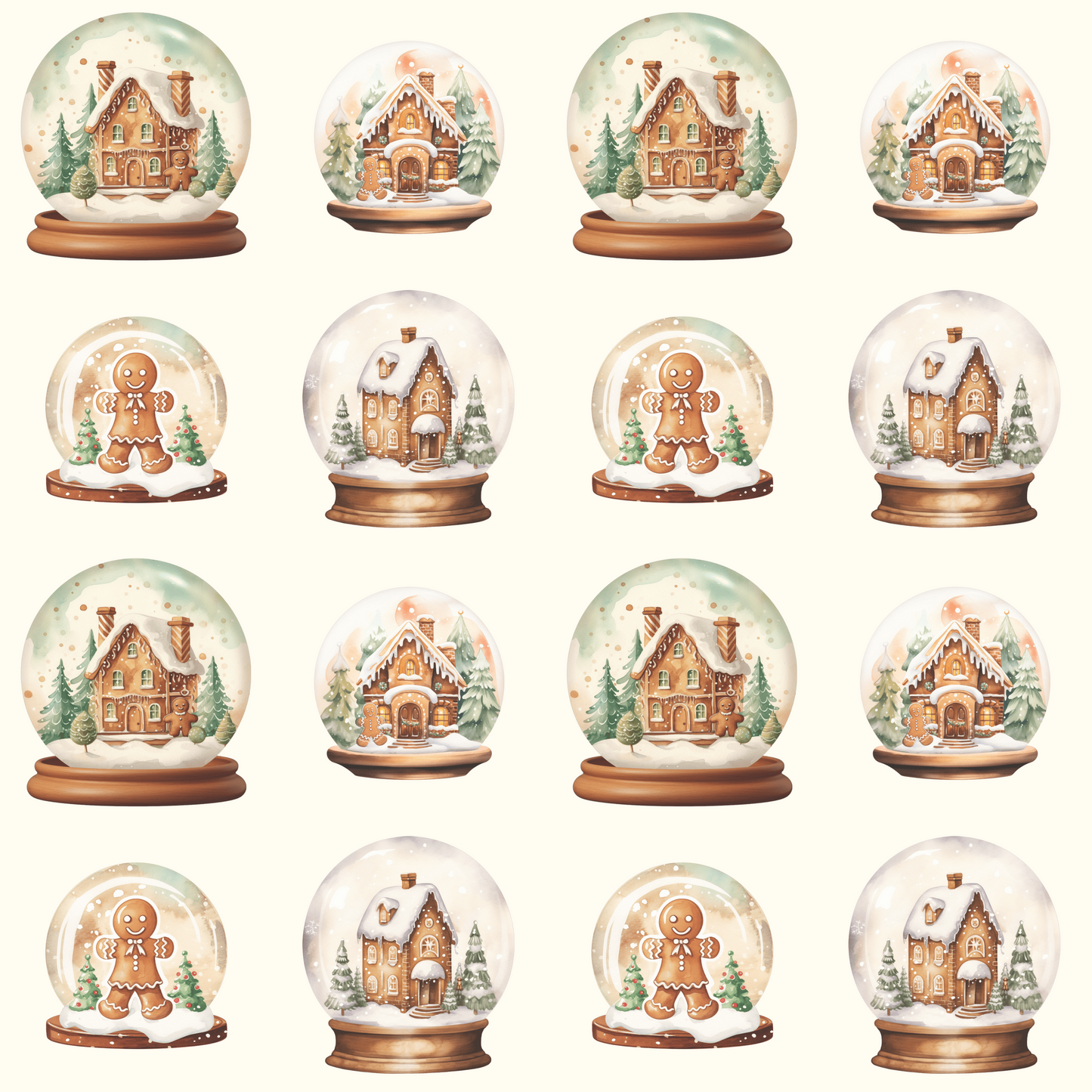 Shake It Off – Gingerbread Globe Glow Wrapping Paper