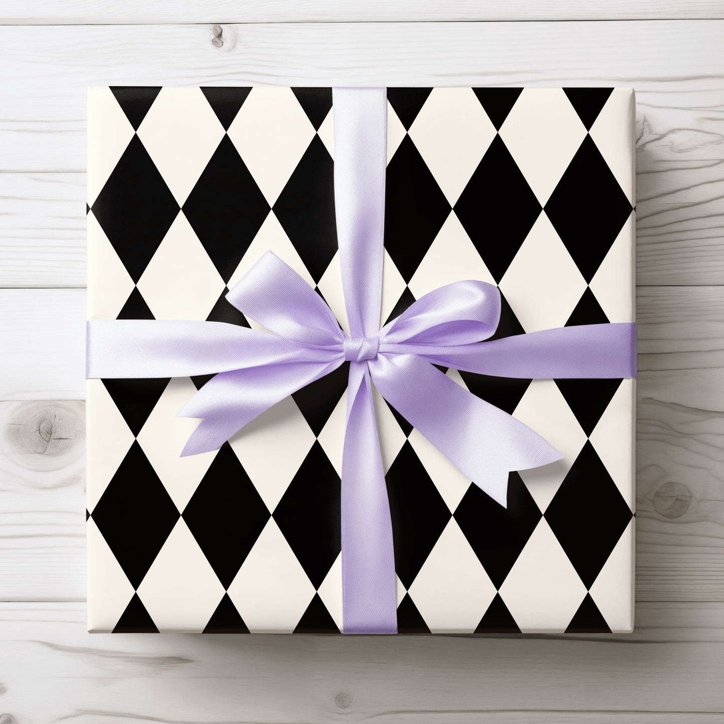 Black & White Diamond Gift Wrap